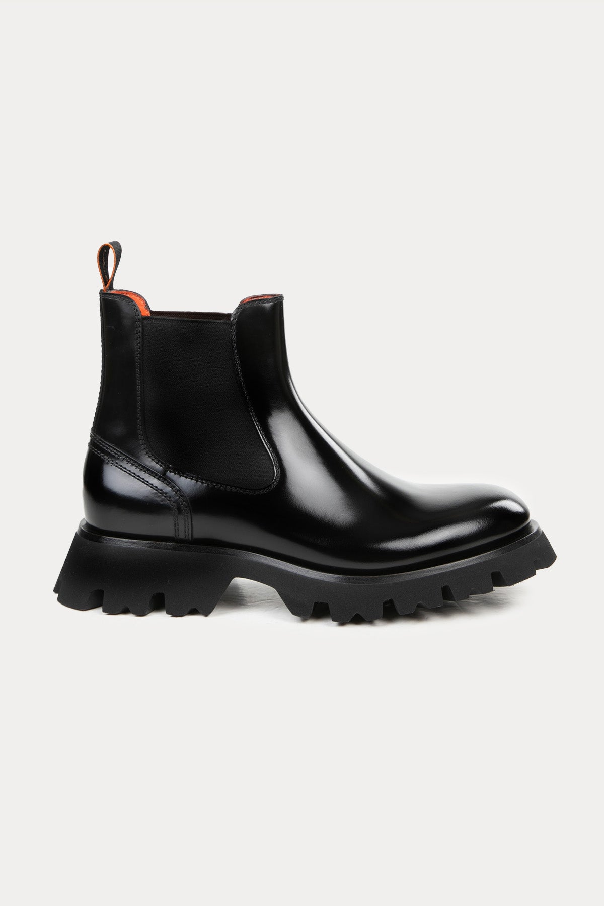 Santoni Lastik Bantlı Deri Bot-Libas Trendy Fashion Store