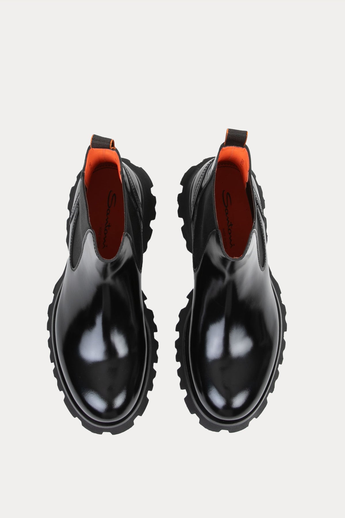 Santoni Lastik Bantlı Deri Bot-Libas Trendy Fashion Store