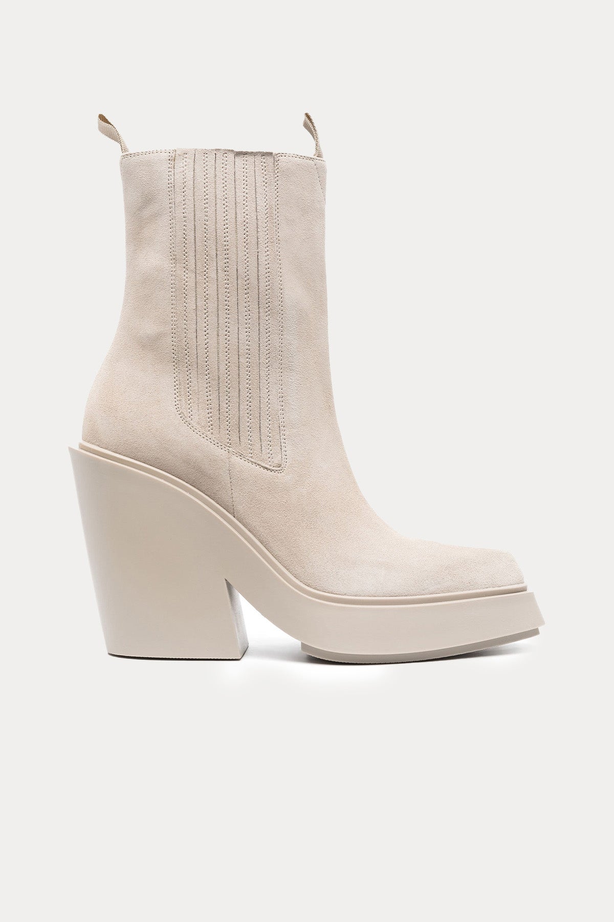 Vic Matie Sivri Küt Burunlu Lastik Bantlı Süet Bot-Libas Trendy Fashion Store