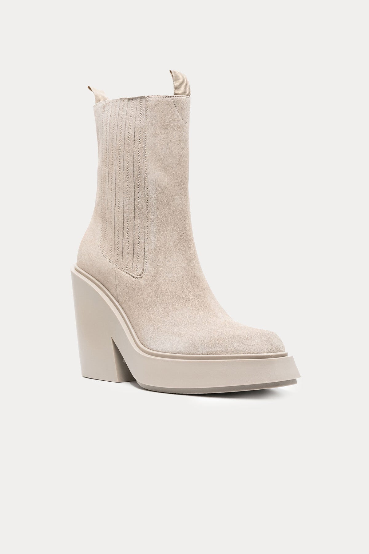 Vic Matie Sivri Küt Burunlu Lastik Bantlı Süet Bot-Libas Trendy Fashion Store