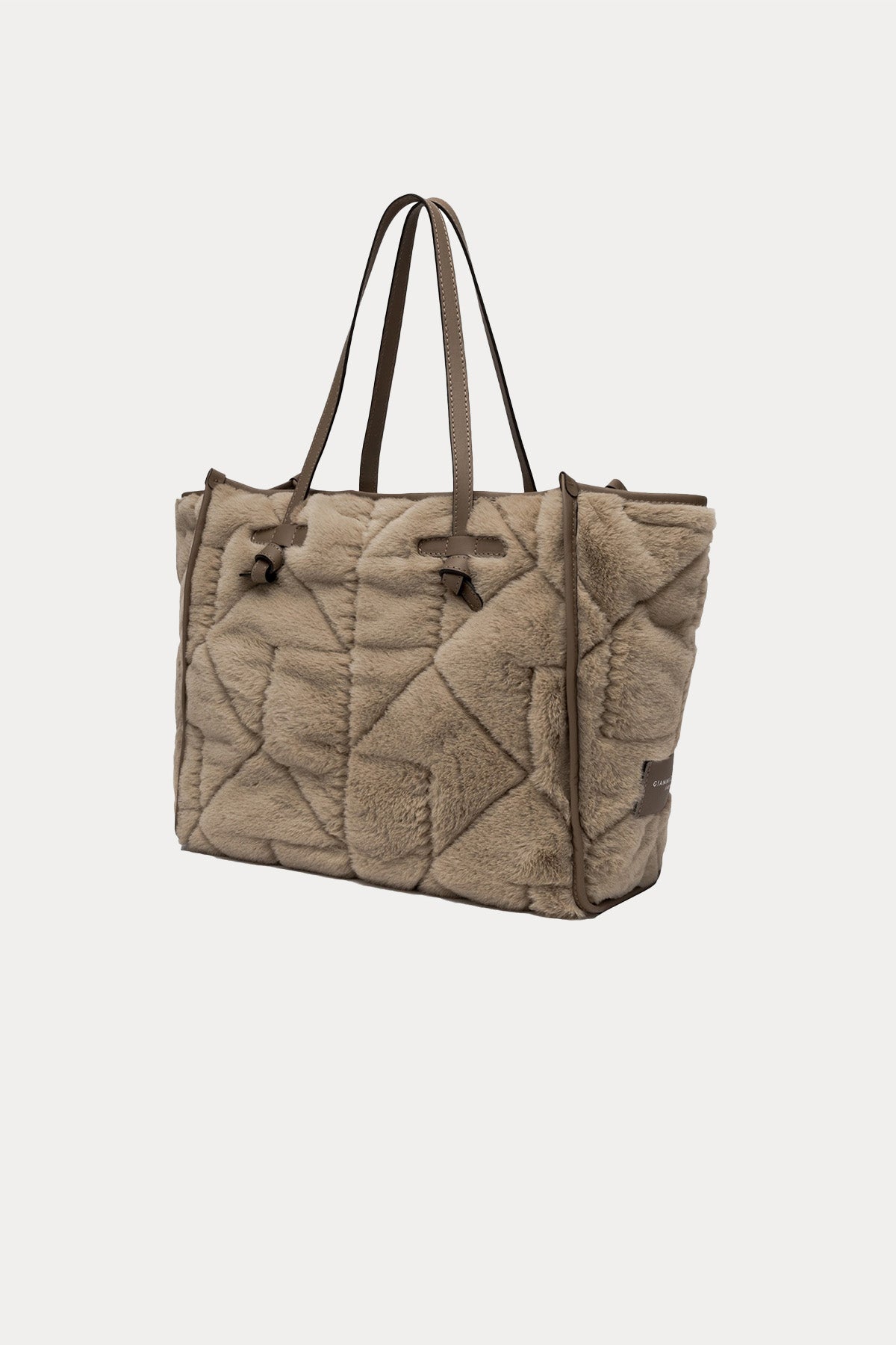 Gianni Chiarini Marcella Kapitone Desen Kürklü Shopping Bag Çanta-Libas Trendy Fashion Store