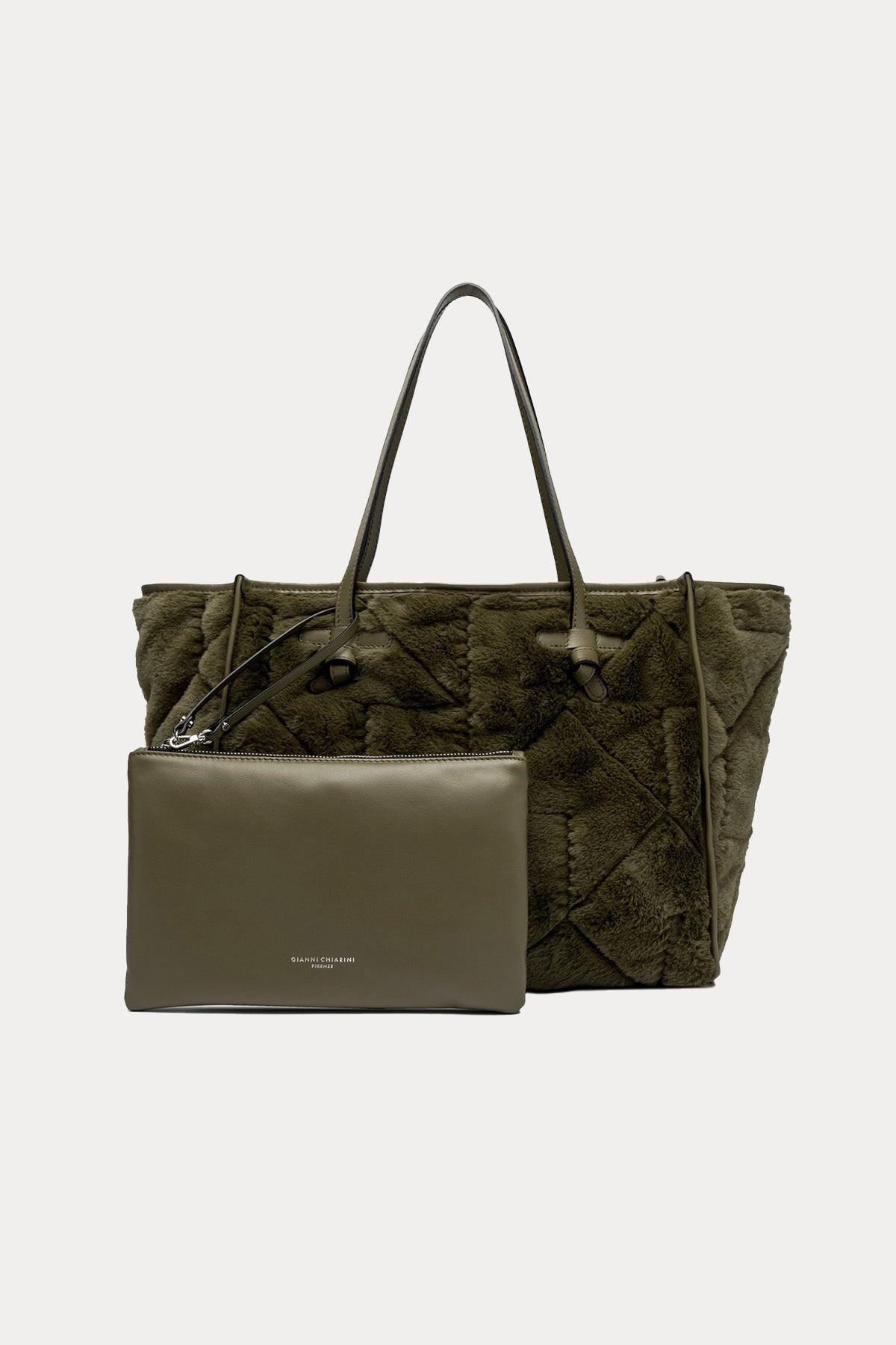 Gianni Chiarini Marcella Kapitone Kürklü Shopping Bag Çanta-Libas Trendy Fashion Store