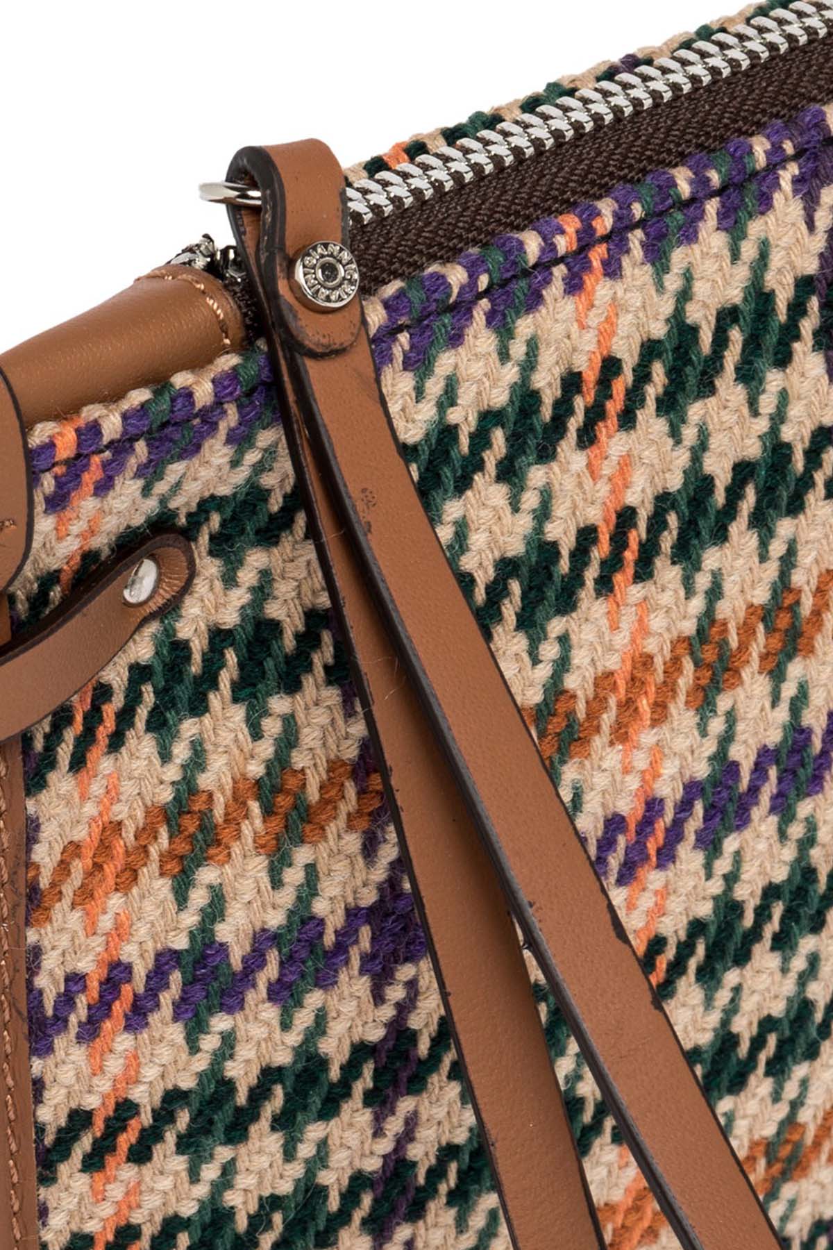 Gianni Chiarini Marcella Kazayağı Desenli Clutch Çanta-Libas Trendy Fashion Store