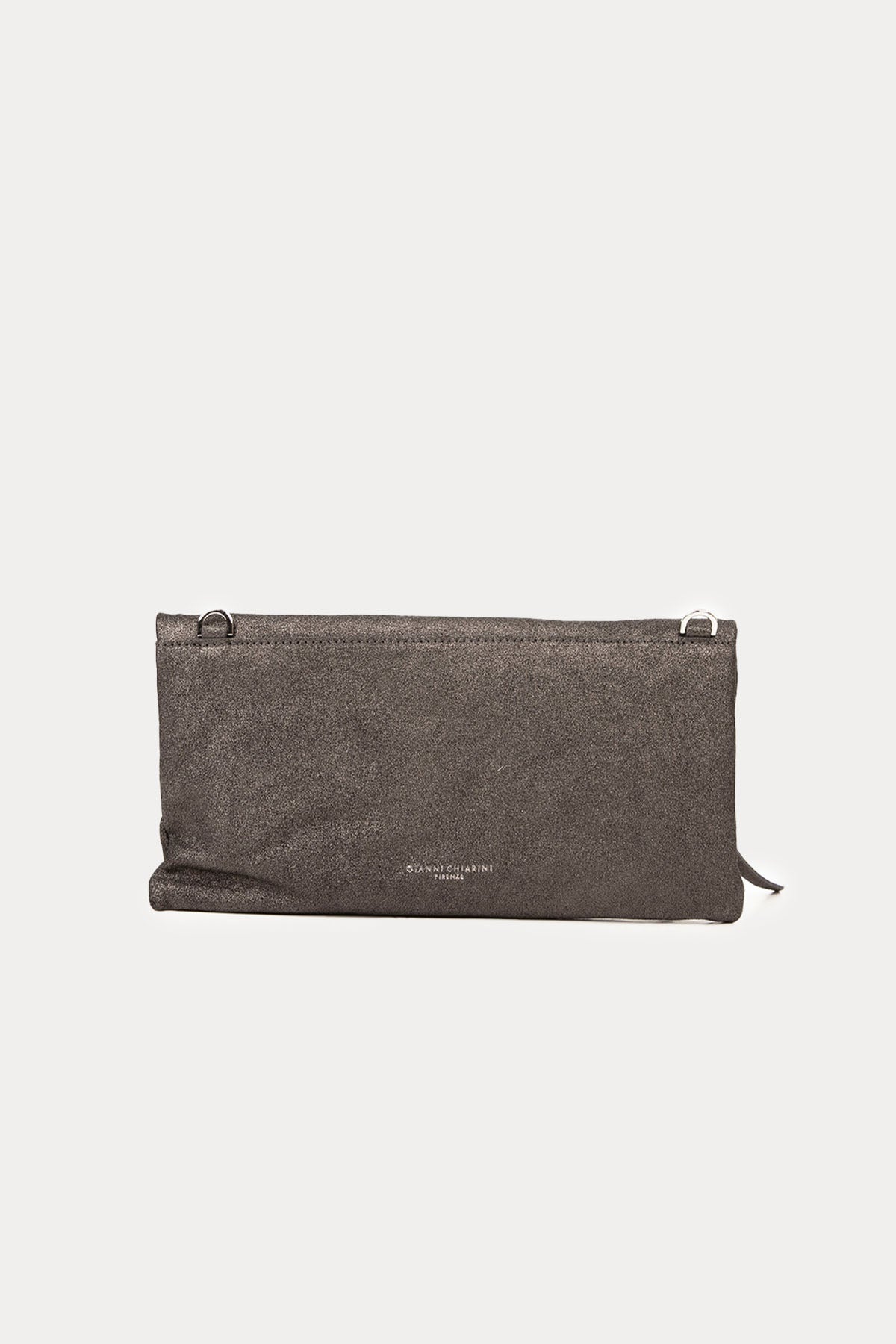 Gianni Chiarini Cherry Parlak Simli Deri Clutch Çanta-Libas Trendy Fashion Store