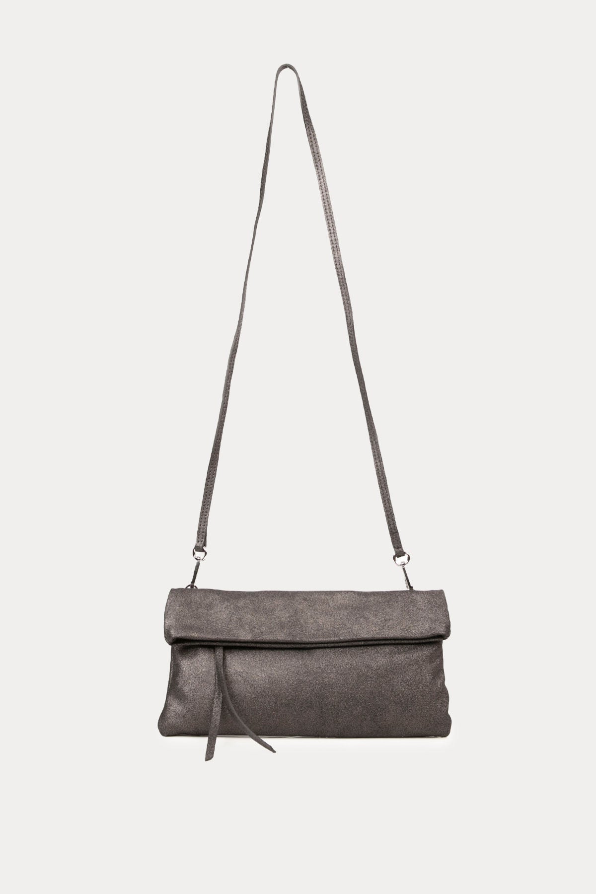 Gianni Chiarini Cherry Parlak Simli Deri Clutch Çanta-Libas Trendy Fashion Store