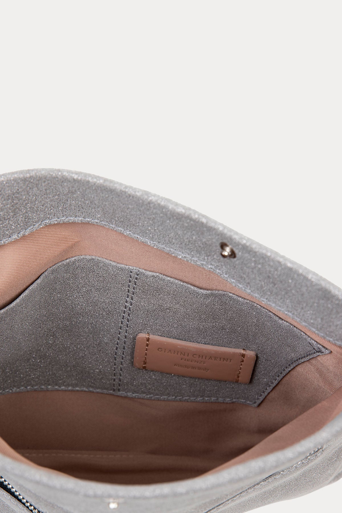 Gianni Chiarini Cherry Parlak Simli Deri Clutch Çanta-Libas Trendy Fashion Store