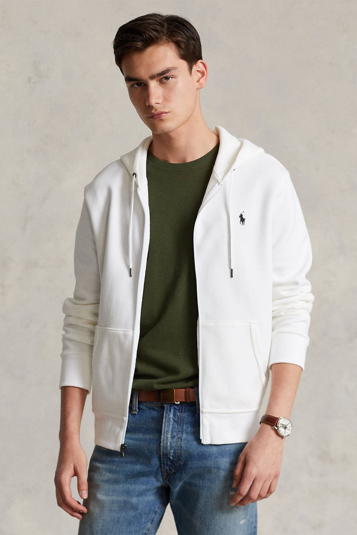 Polo Ralph Lauren Fermuarlı Kapüşonlu Sweatshirt Ceket-Libas Trendy Fashion Store