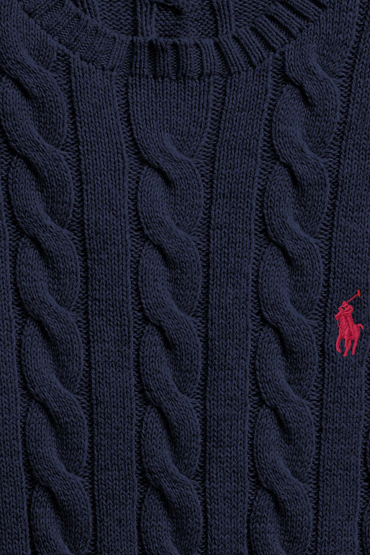 Polo Ralph Lauren Yuvarlak Yaka Saç Örgü Triko-Libas Trendy Fashion Store