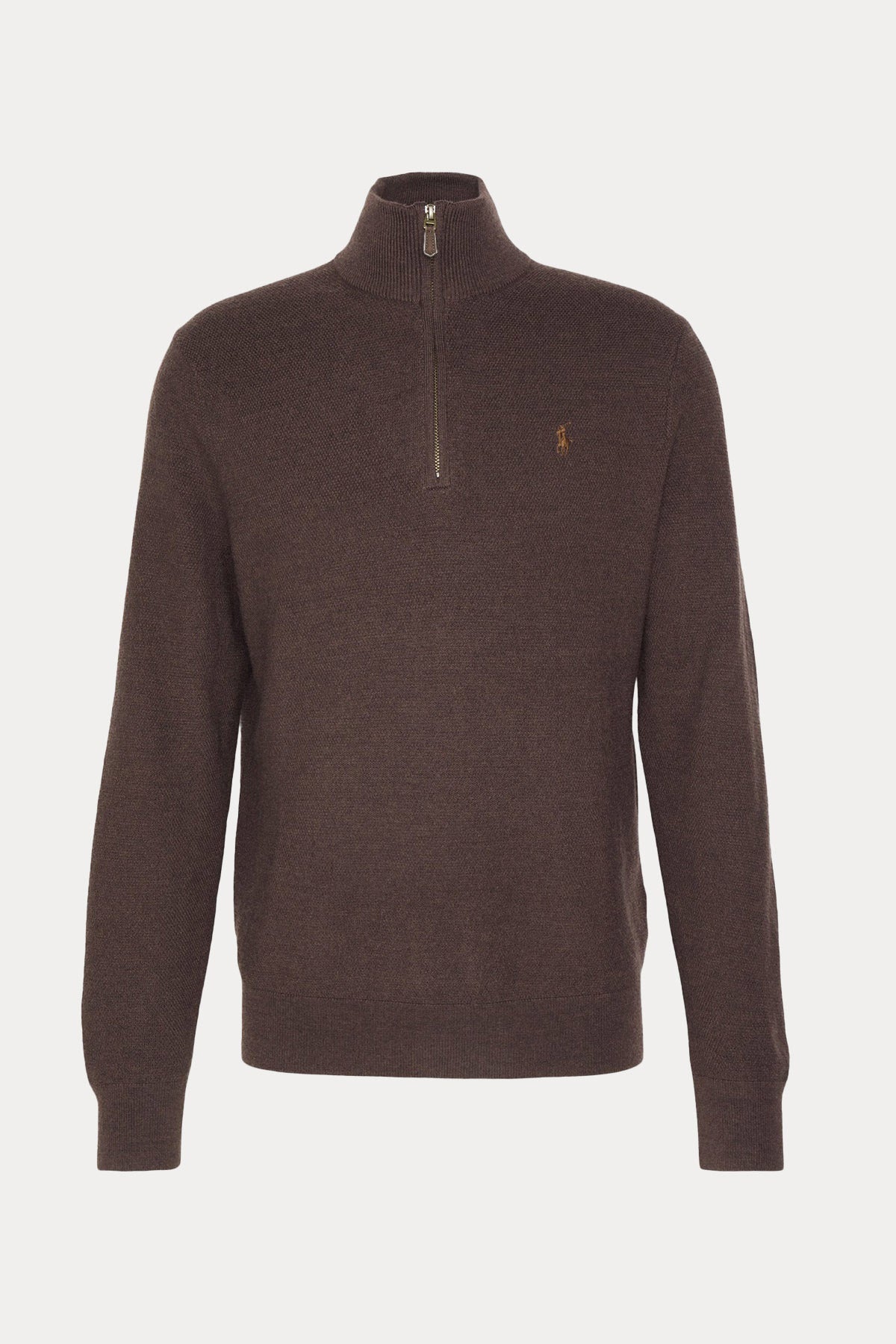 Polo Ralph Lauren Dik Yaka Yarım Fermuarlı Örgü Triko-Libas Trendy Fashion Store