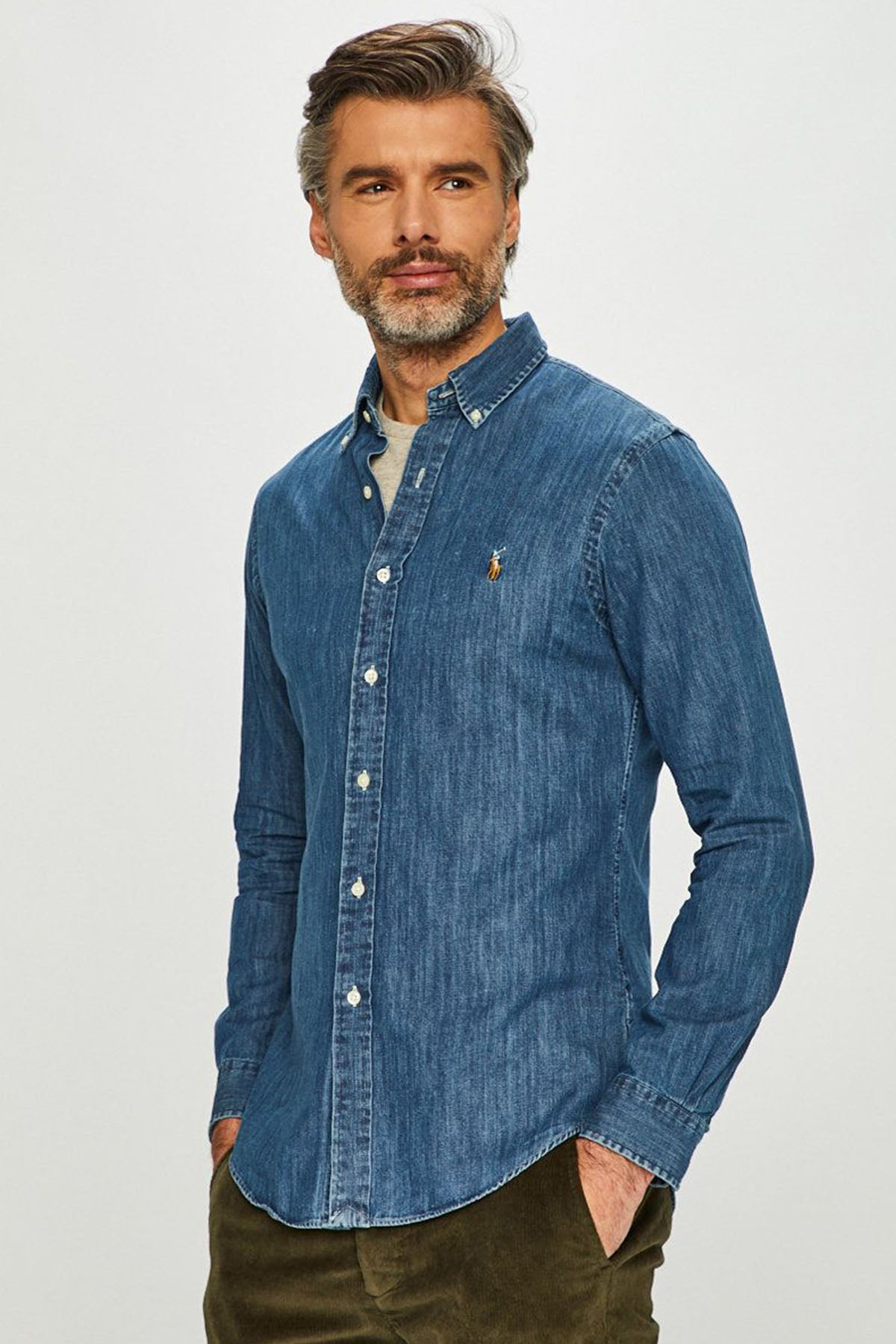 Polo Ralph Lauren Slim Fit Denim Gömlek-Libas Trendy Fashion Store