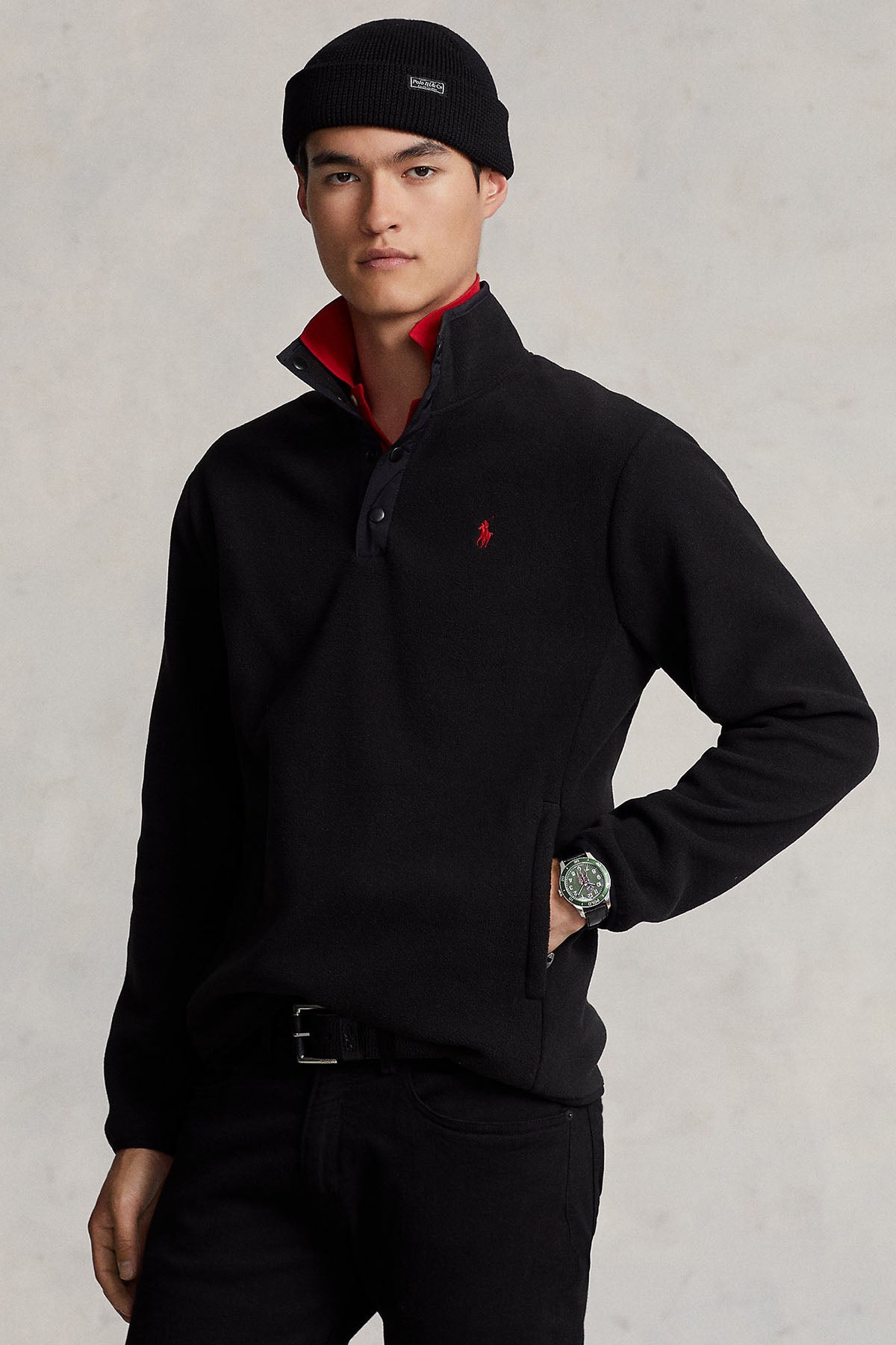 Polo Ralph Lauren Dik Yaka Rahat Kesim Sweatshirt-Libas Trendy Fashion Store