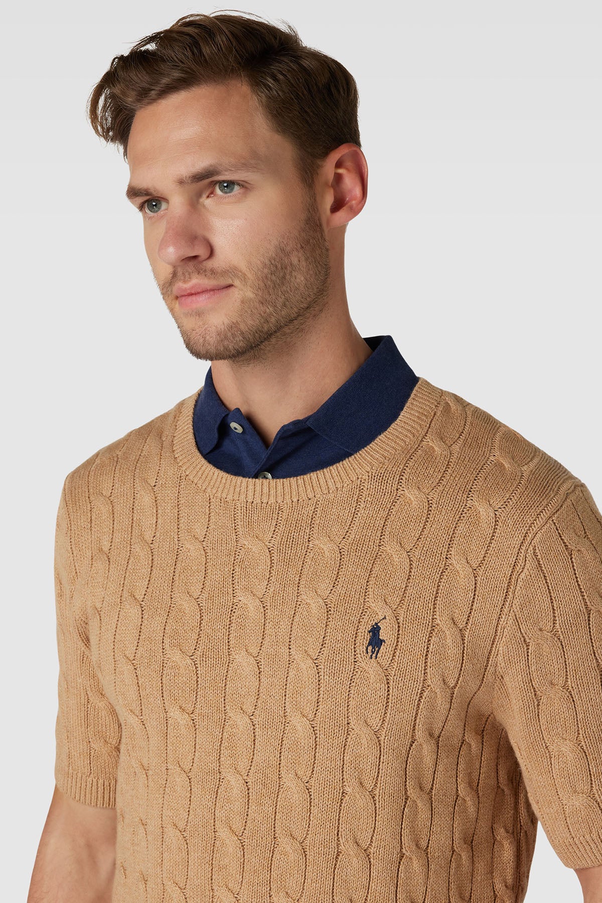 Polo Ralph Lauren Yuvarlak Yaka Saç Örgü Triko-Libas Trendy Fashion Store