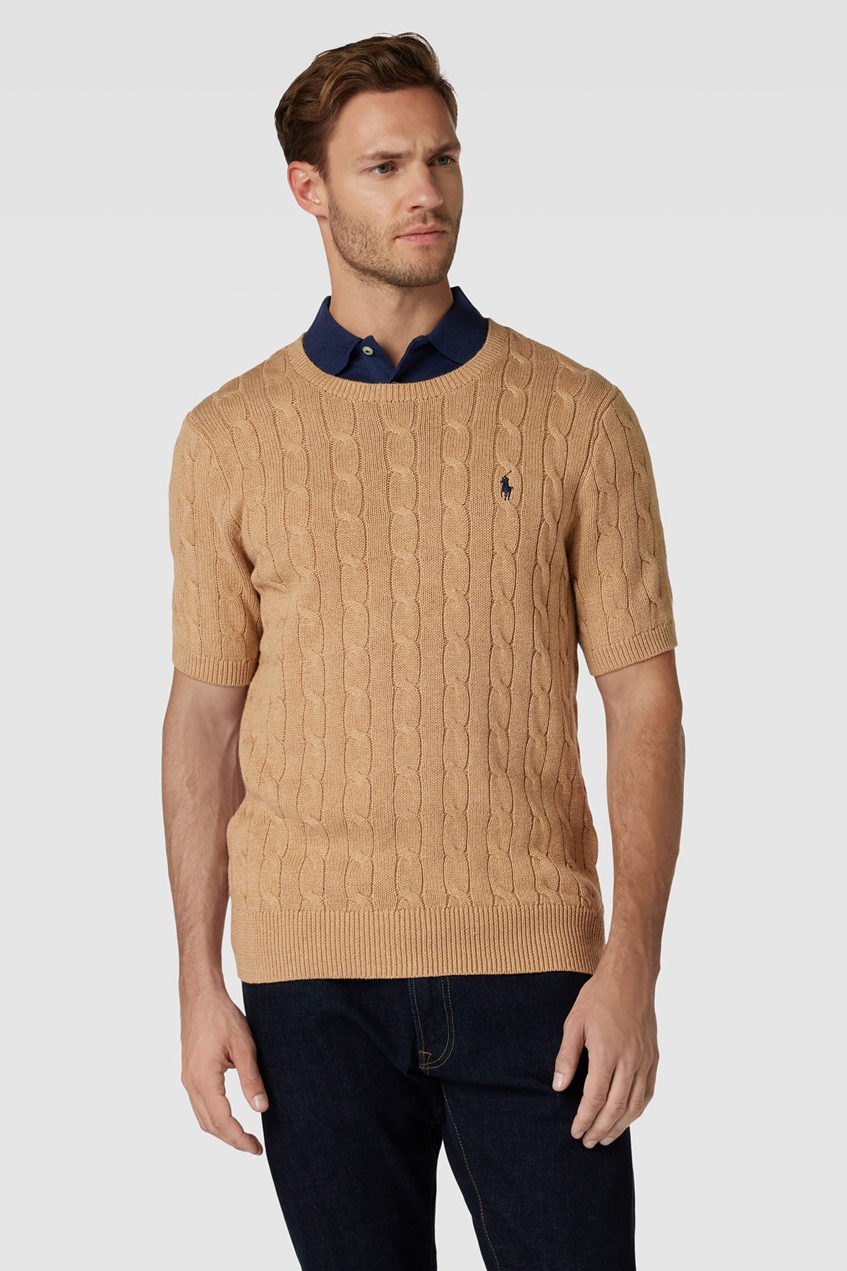 Polo Ralph Lauren Yuvarlak Yaka Saç Örgü Triko-Libas Trendy Fashion Store