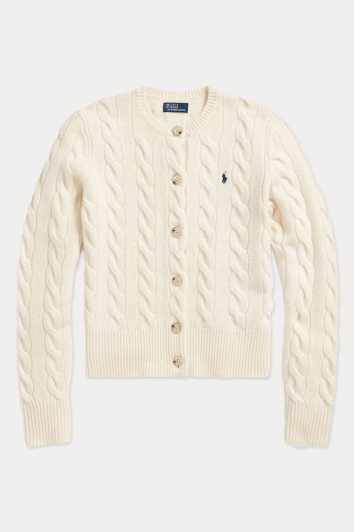 Polo Ralph Lauren Slim Fit Kaşmirli Saç Örgü Yün Triko Ceket-Libas Trendy Fashion Store