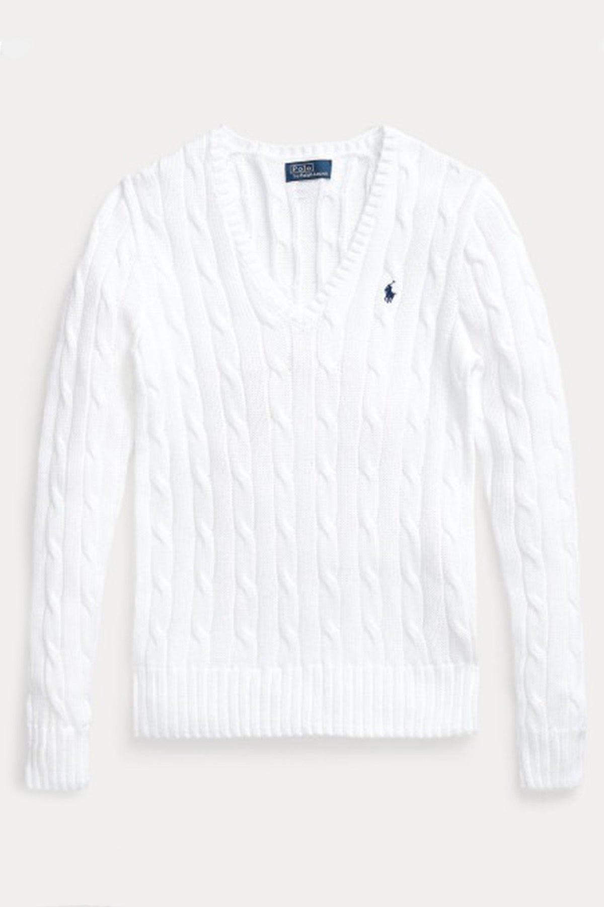 Polo Ralph Lauren Pima Cotton Slim Fit V Yaka Saç Örgü Triko-Libas Trendy Fashion Store