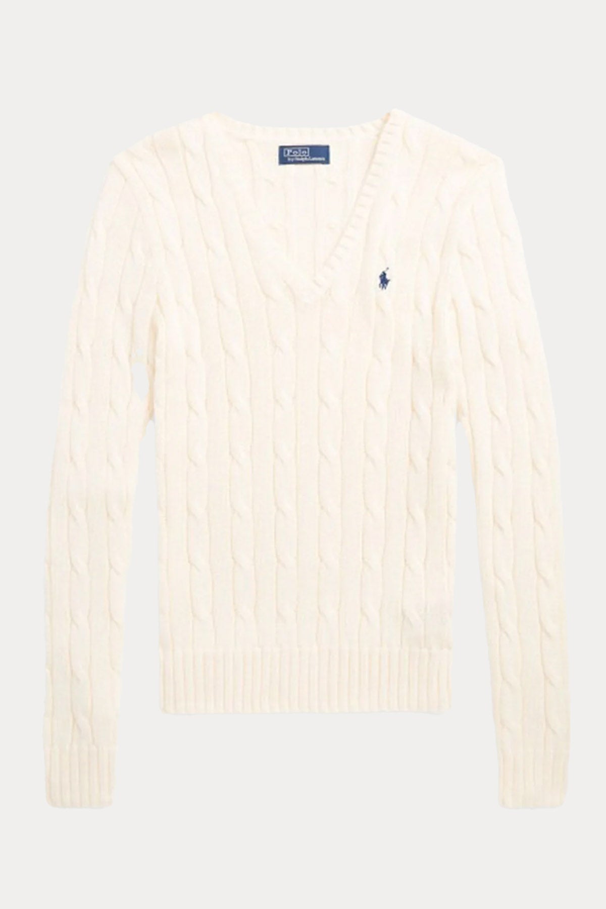 Polo Ralph Lauren Pima Cotton Slim Fit V Yaka Saç Örgü Triko-Libas Trendy Fashion Store