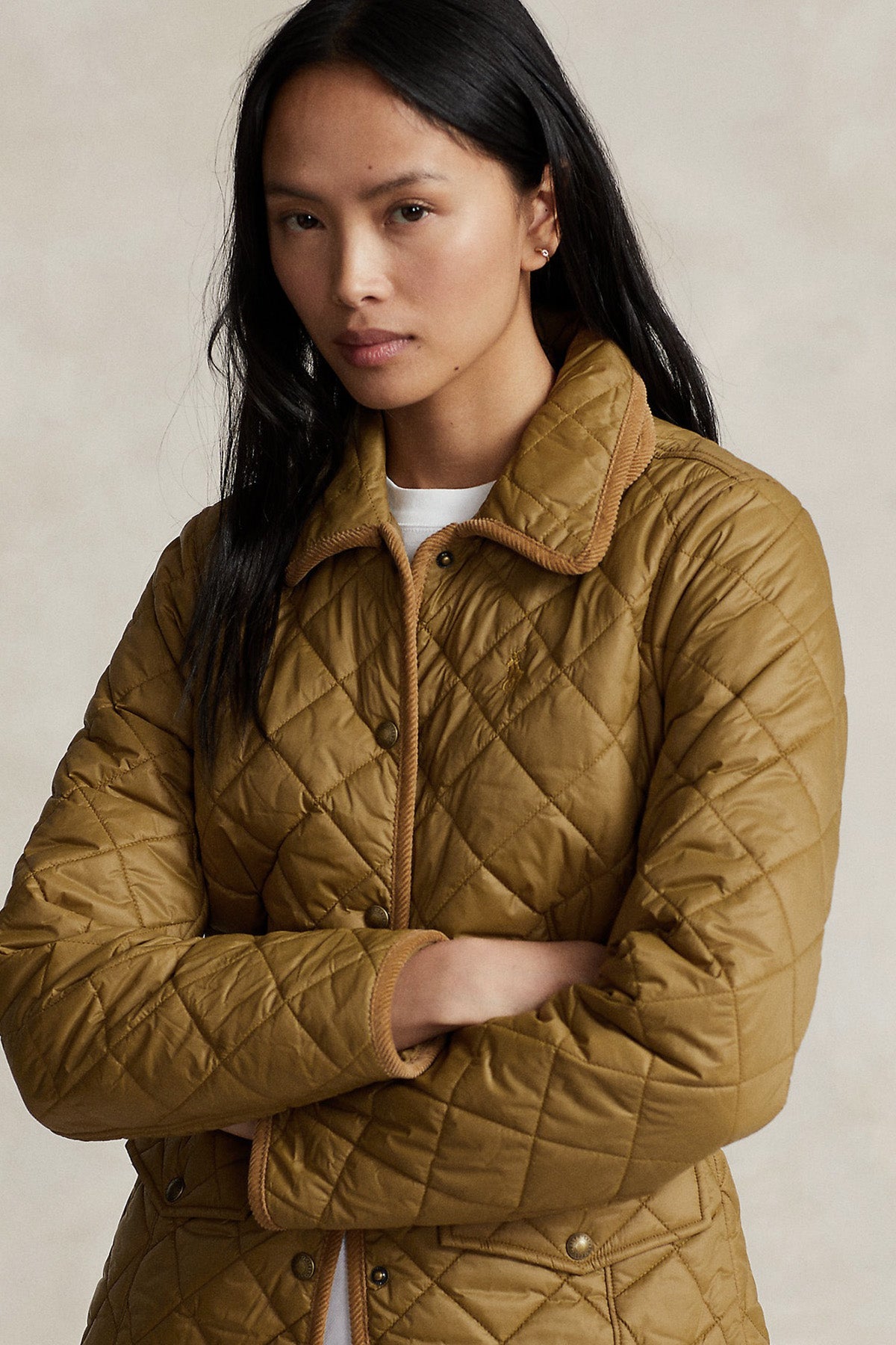 Polo Ralph Lauren Straight Fit Kapitone Desenli Mont Ceket