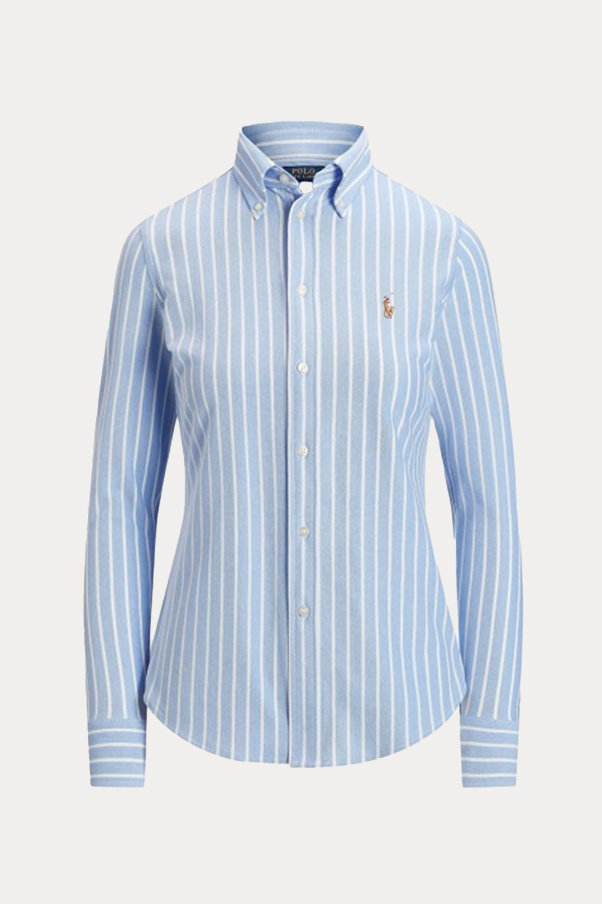 Polo Ralph Lauren Çizgili Knit Oxford Gömlek-Libas Trendy Fashion Store