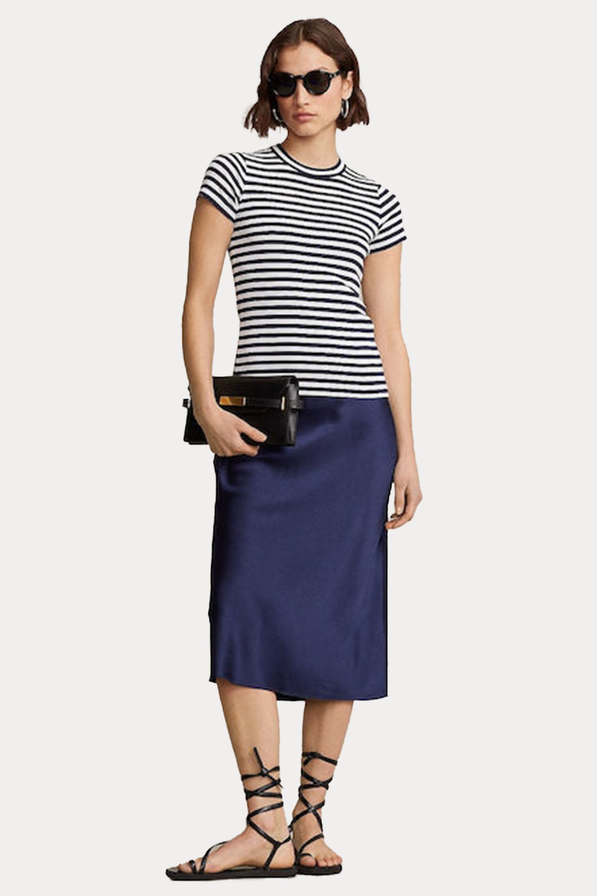 Polo Ralph Lauren Yuvarlak Yaka Çizgili T-shirt-Libas Trendy Fashion Store