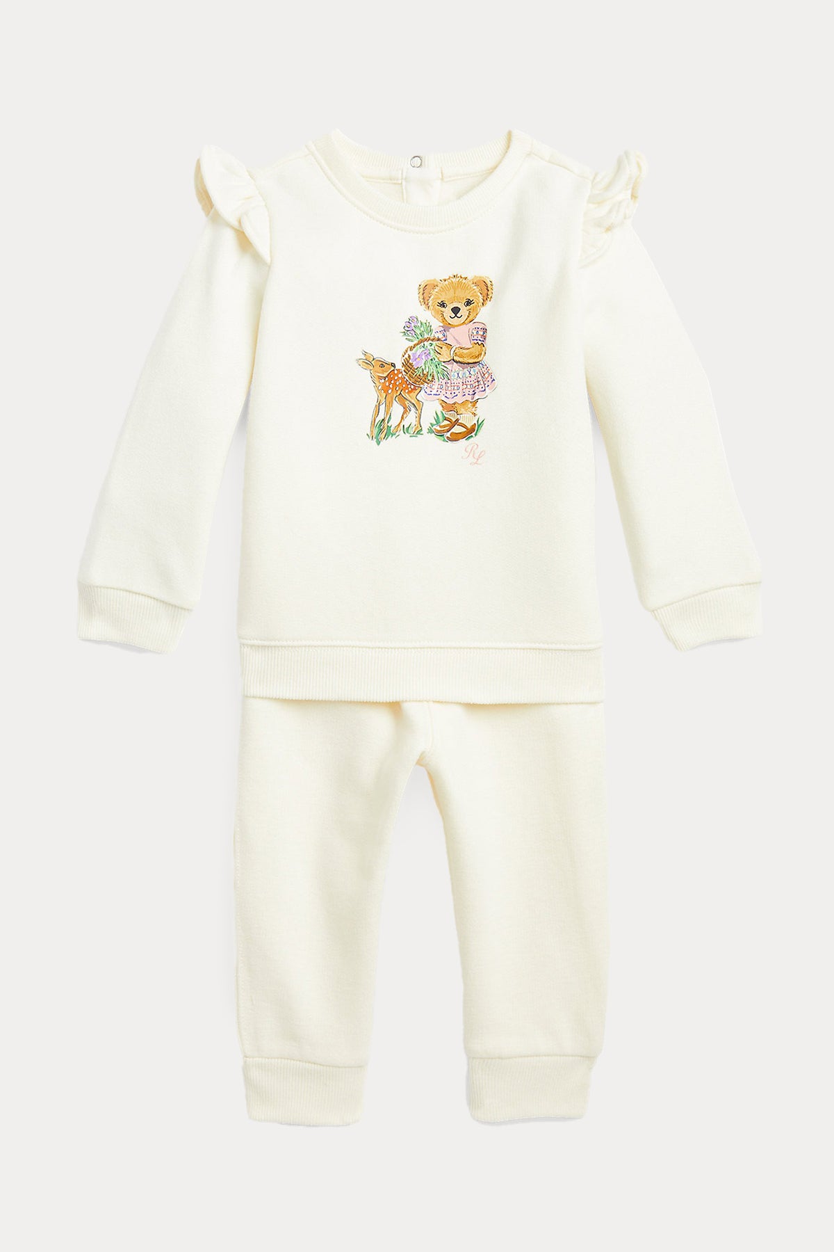 Polo Ralph Lauren Kids 9 Aylık Polo Bear Kız Bebek Eşofman Takımı-Libas Trendy Fashion Store