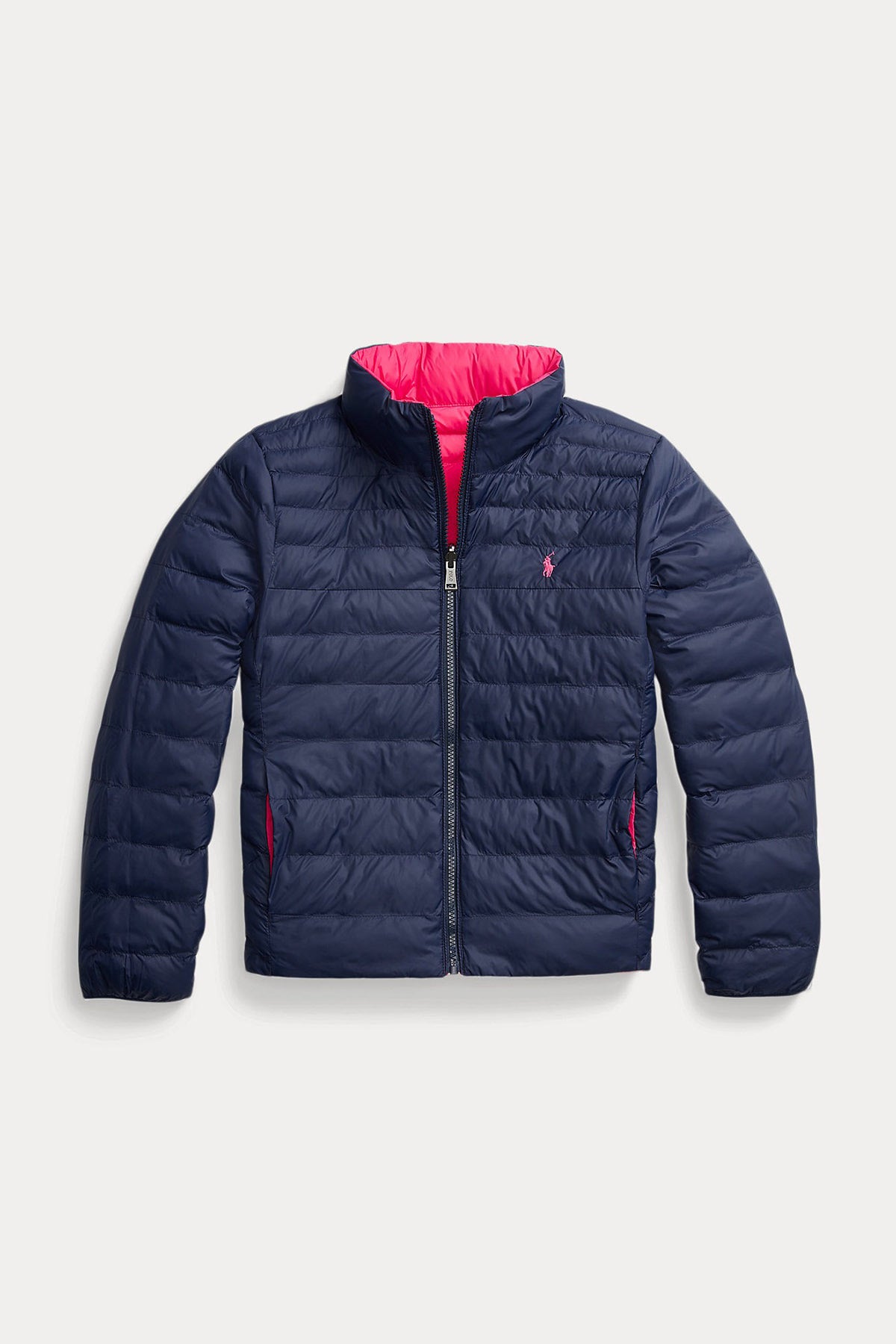 Polo Ralph Lauren Kids M Beden Kız Çocuk Çift Taraflı Puffer Mont-Libas Trendy Fashion Store