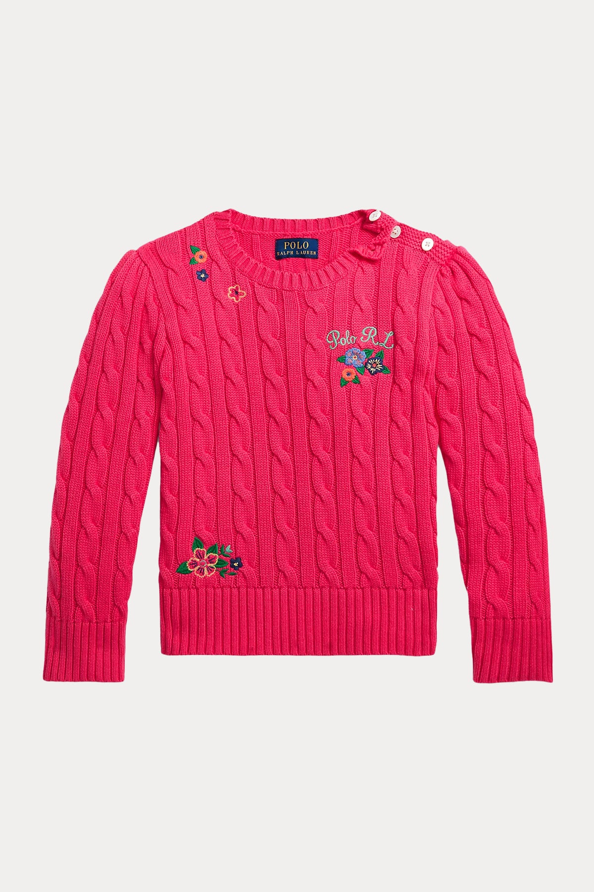 Polo Ralph Lauren Kids 2-3 Yaş Kız Çocuk Saç Örgü Triko-Libas Trendy Fashion Store