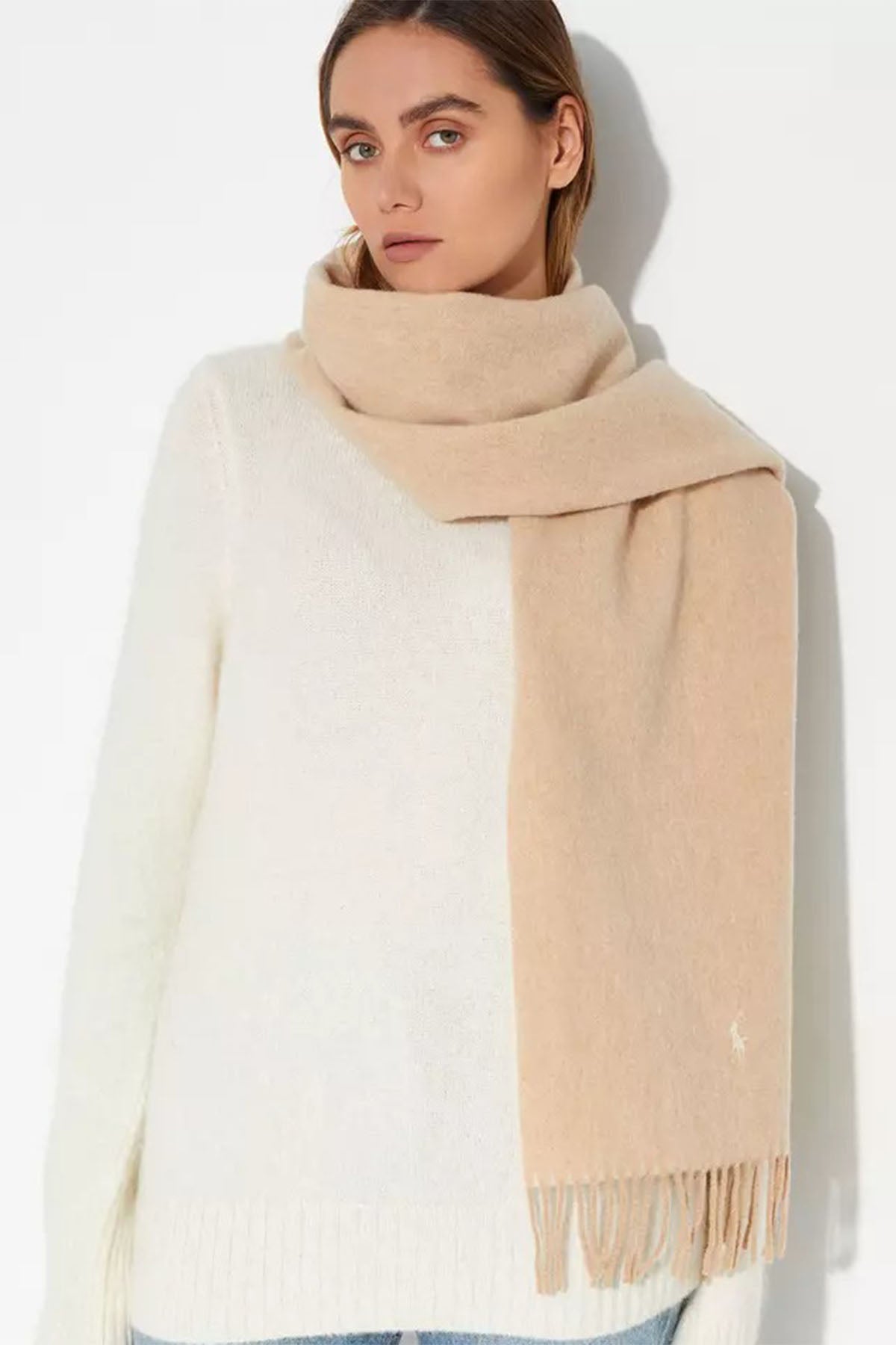 Polo Ralph Lauren Logolu Yün Şal-Libas Trendy Fashion Store