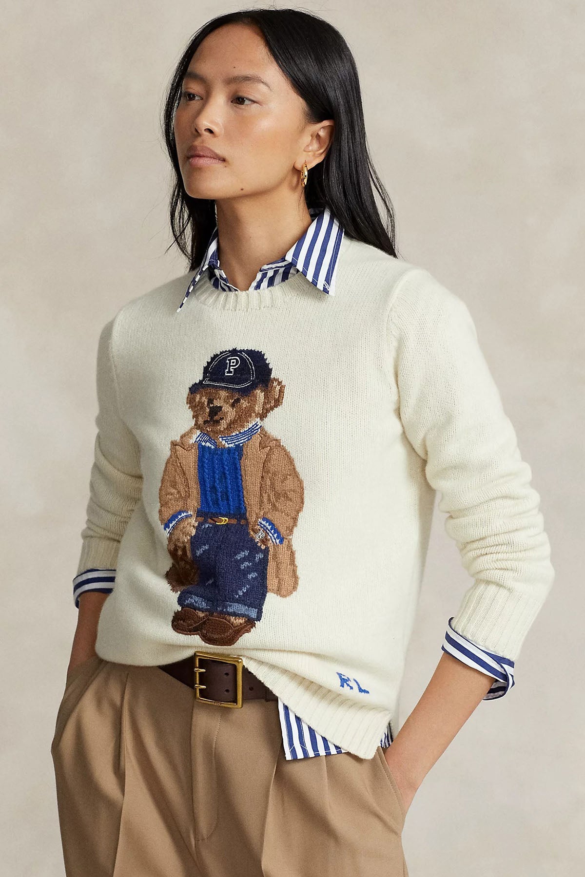 Polo Ralph Lauren Polo Bear Kaşmirli Yün Örgü Triko-Libas Trendy Fashion Store