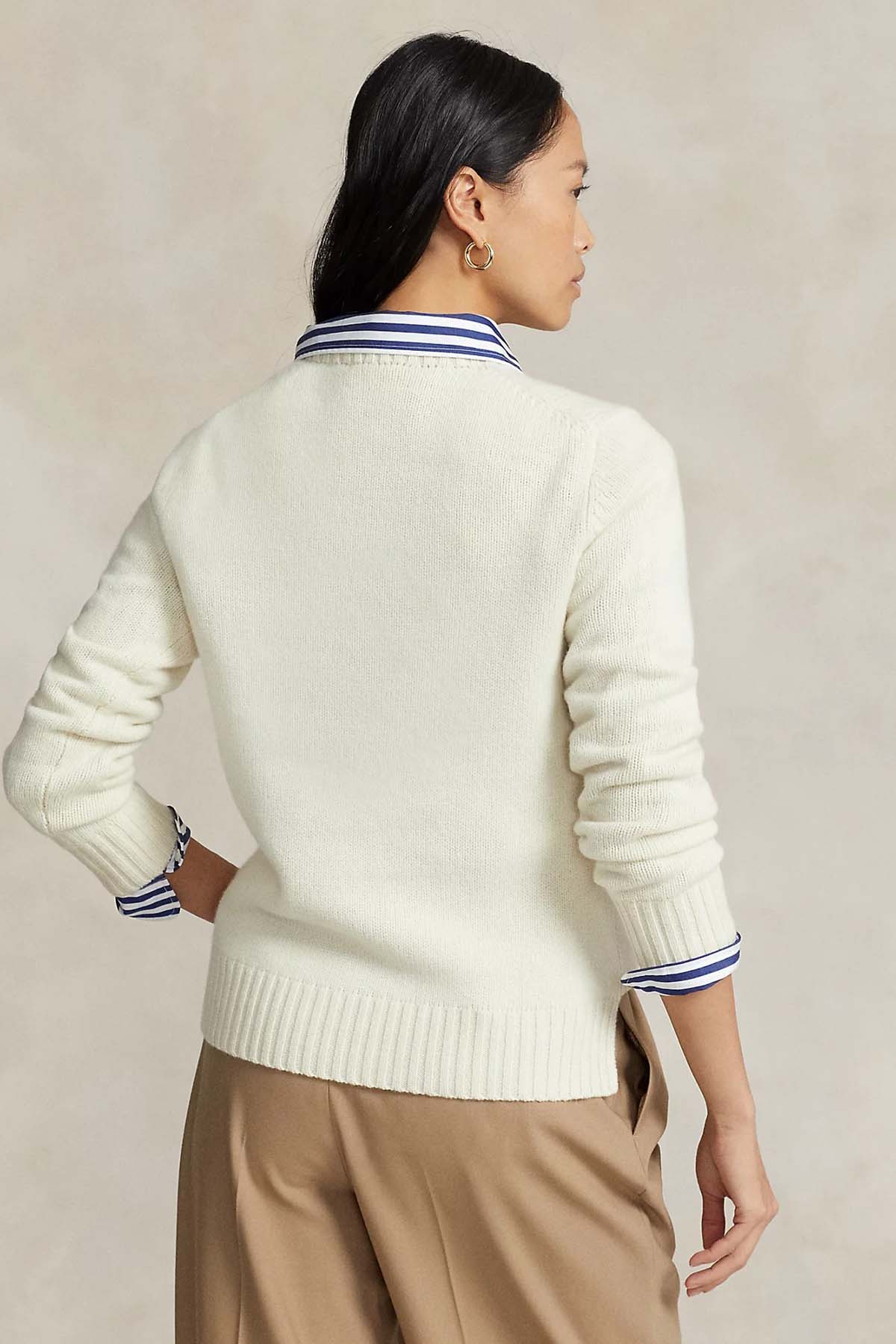 Polo Ralph Lauren Polo Bear Kaşmirli Yün Örgü Triko-Libas Trendy Fashion Store