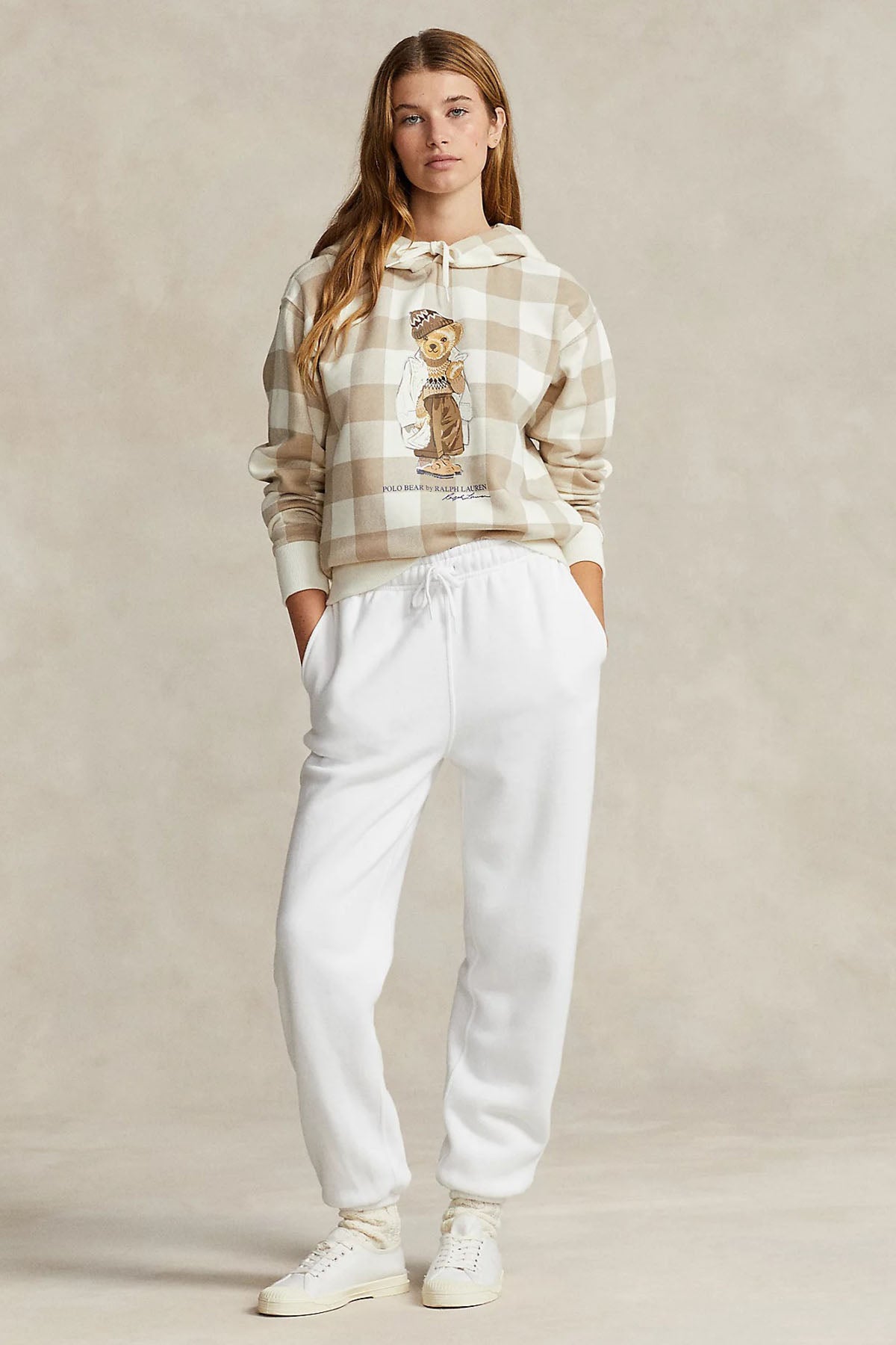 Polo Ralph Lauren Polo Bear Kapüşonlu Ekoseli Sweatshirt-Libas Trendy Fashion Store