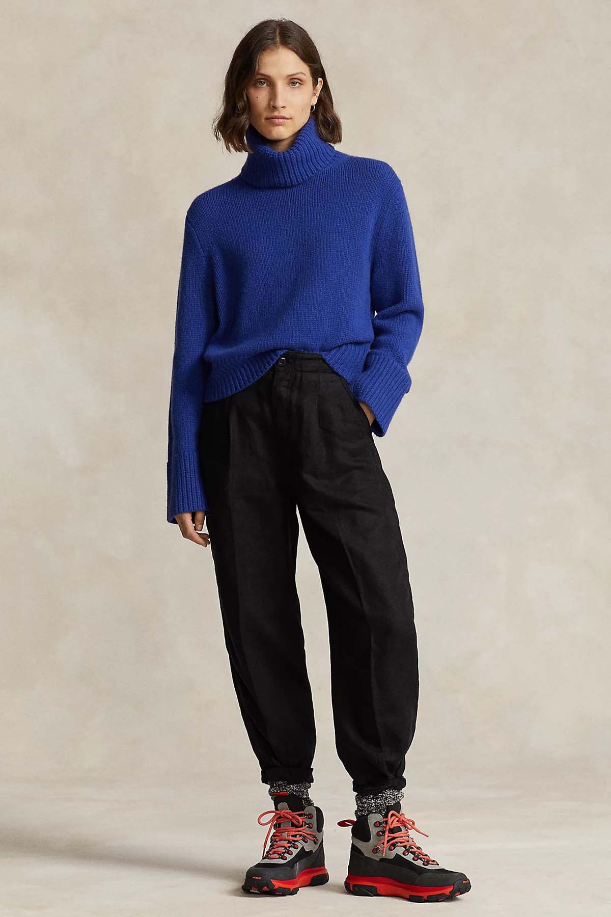Polo Ralph Lauren Boxy Fit Balıkçı Yaka Kaşmirli Yün Triko-Libas Trendy Fashion Store