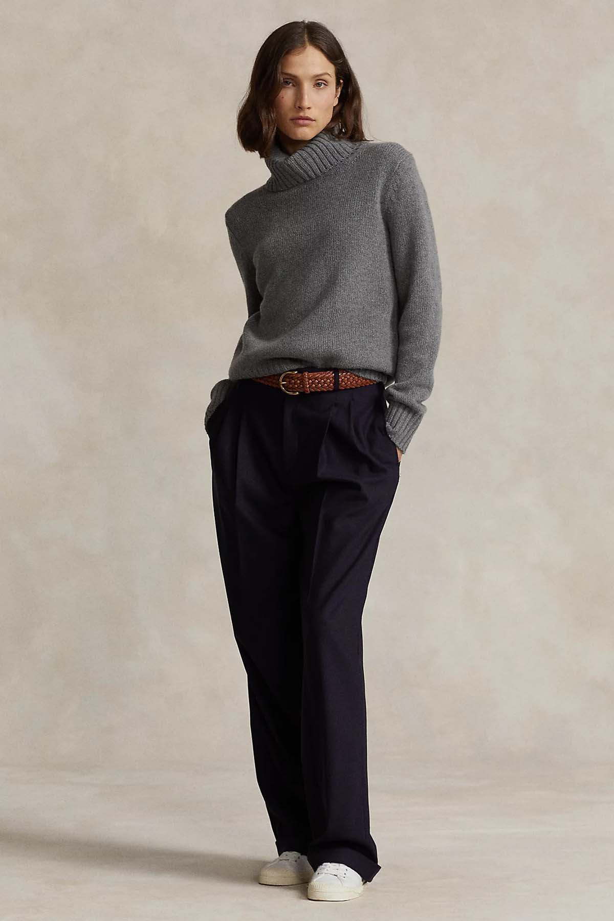 Polo Ralph Lauren Geniş Kesim Balıkçı Yaka Yün Örgü Triko-Libas Trendy Fashion Store