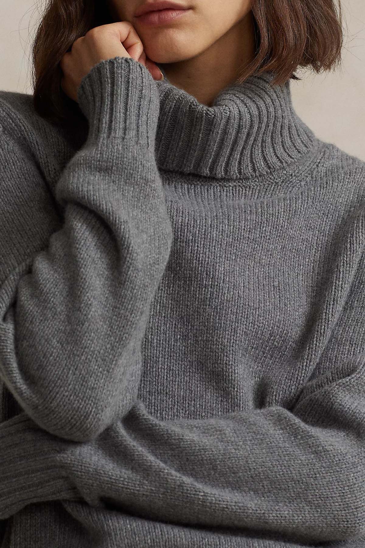 Polo Ralph Lauren Geniş Kesim Balıkçı Yaka Yün Örgü Triko-Libas Trendy Fashion Store