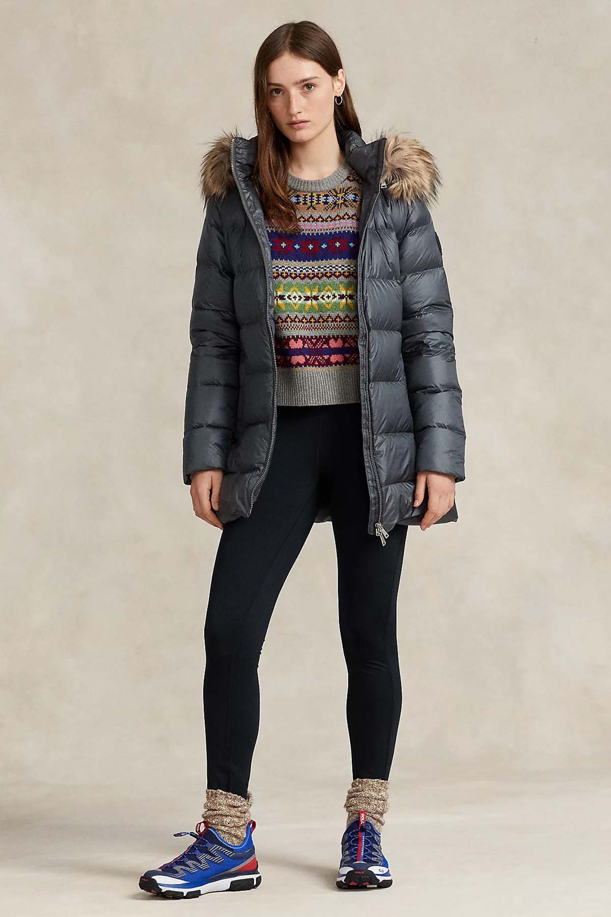 Polo Ralph Lauren Straight Fit Kapüşonlu Puffer Mont-Libas Trendy Fashion Store