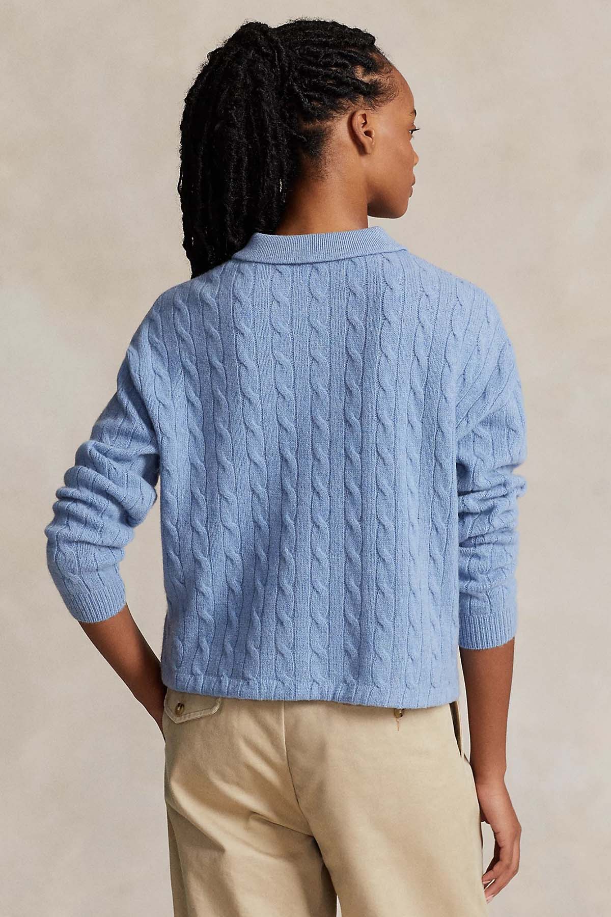 Polo Ralph Lauren Polo Yaka Saç Örgü Kaşmirli Yün Triko-Libas Trendy Fashion Store