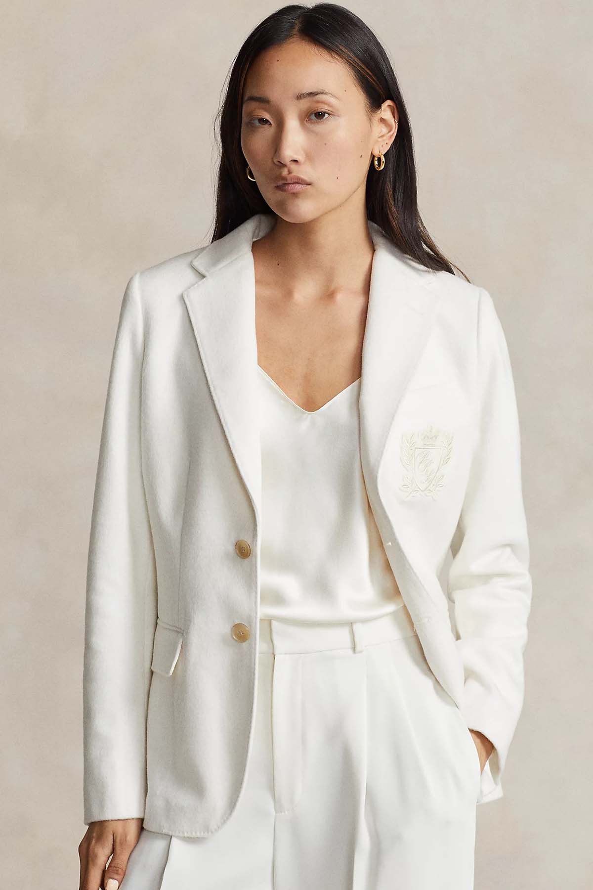 Polo Ralph Lauren Logolu Yün Blazer Ceket-Libas Trendy Fashion Store