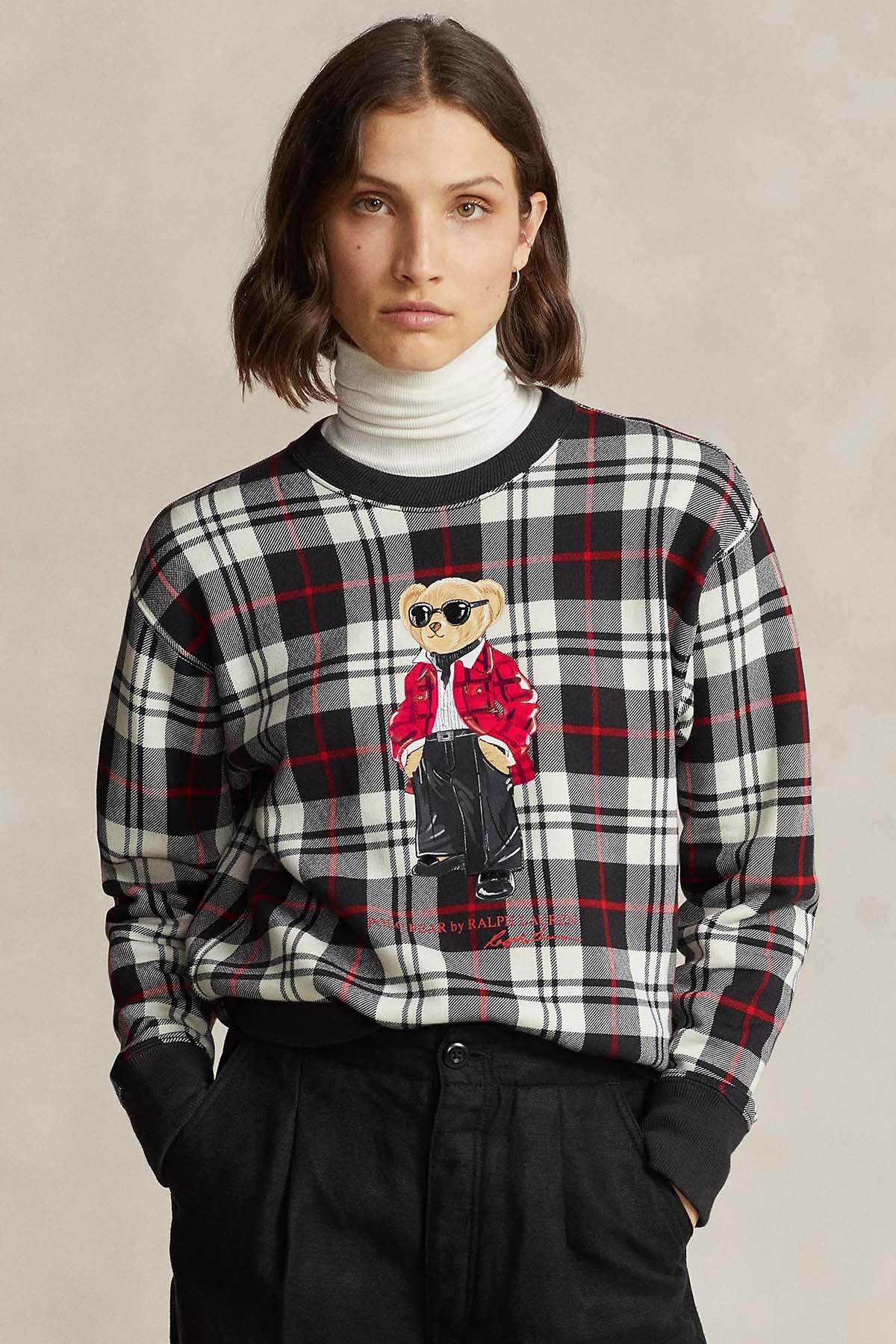 Polo Ralph Lauren Polo Bear Ekoseli Sweatshirt-Libas Trendy Fashion Store