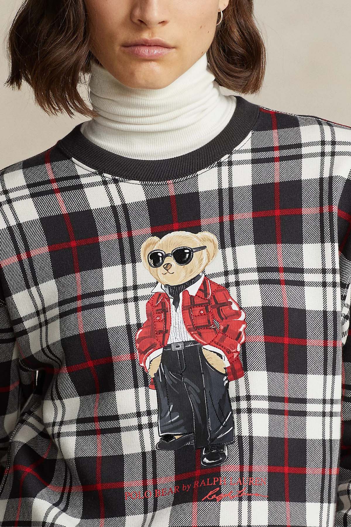 Polo Ralph Lauren Polo Bear Ekoseli Sweatshirt-Libas Trendy Fashion Store