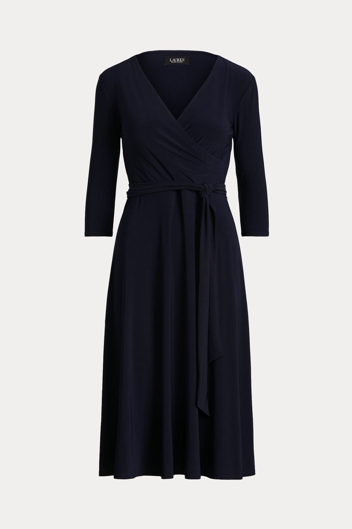 Polo Ralph Lauren V Yaka Belden Kuşaklı Midi Elbise-Libas Trendy Fashion Store