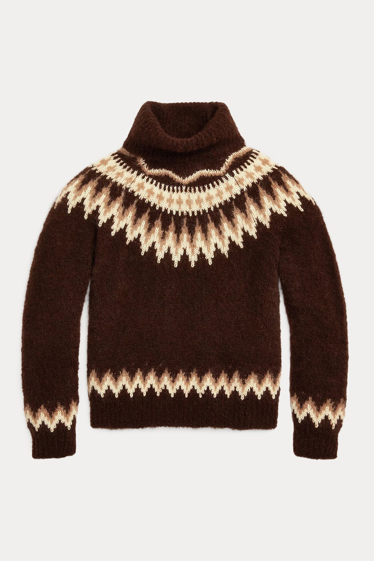 Polo Ralph Lauren Fair Isle Desenli Balıkçı Yaka Yün Triko-Libas Trendy Fashion Store