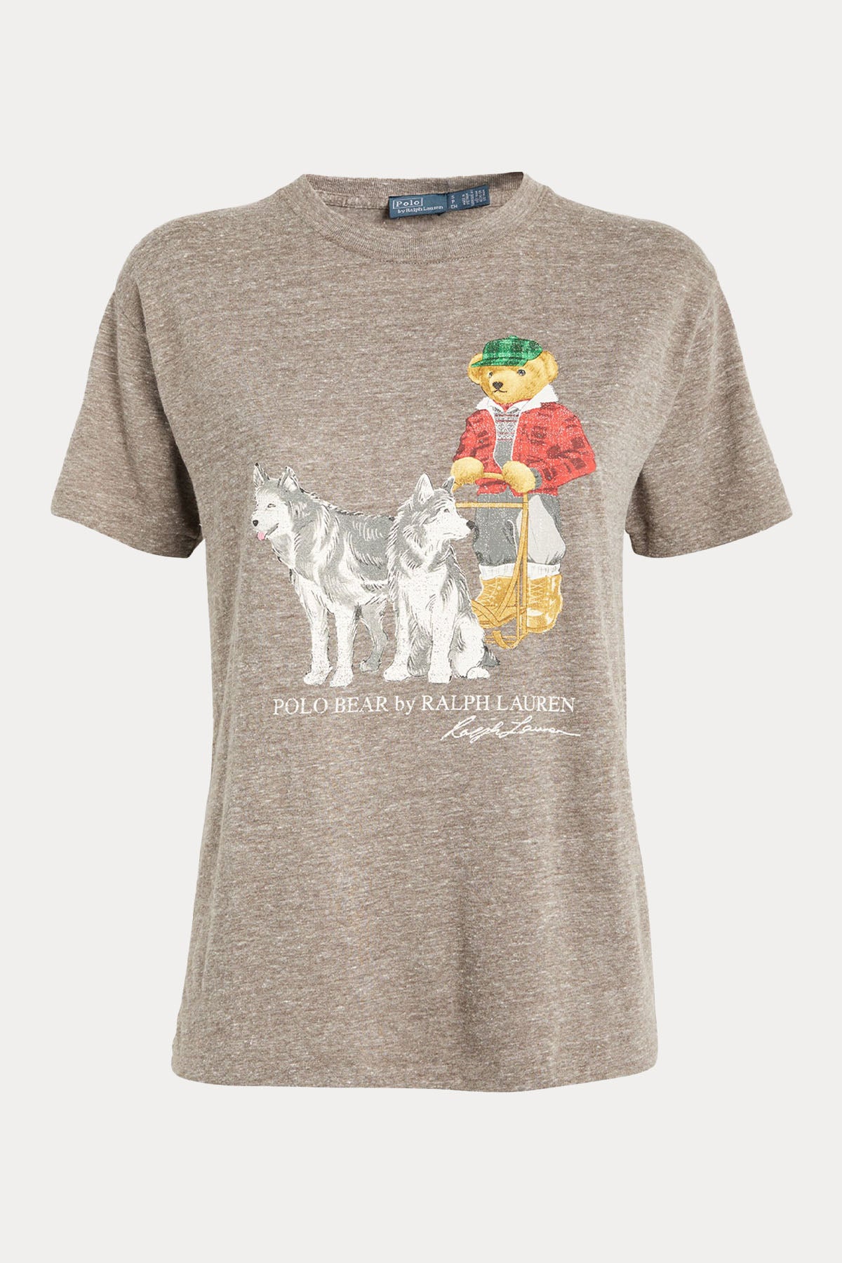 Polo Ralph Lauren Straight Fit Husky Kayak Temalı Polo Bear T-shirt-Libas Trendy Fashion Store