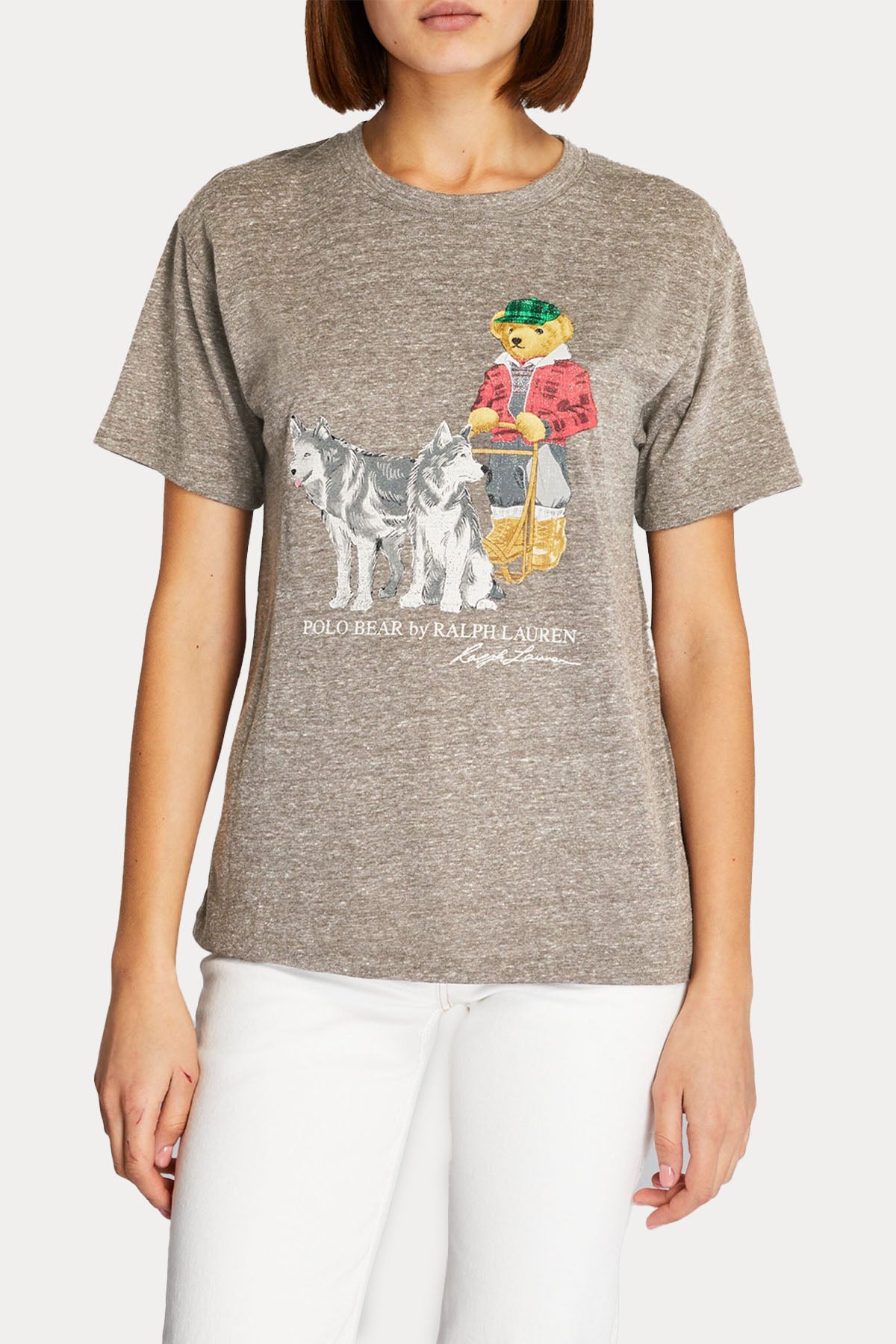 Polo Ralph Lauren Straight Fit Husky Kayak Temalı Polo Bear T-shirt-Libas Trendy Fashion Store