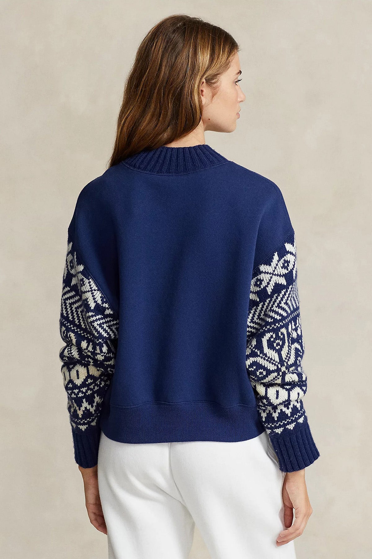 Polo Ralph Lauren Yuvarlak Yaka Etnik Desenli Sweatshirt-Libas Trendy Fashion Store