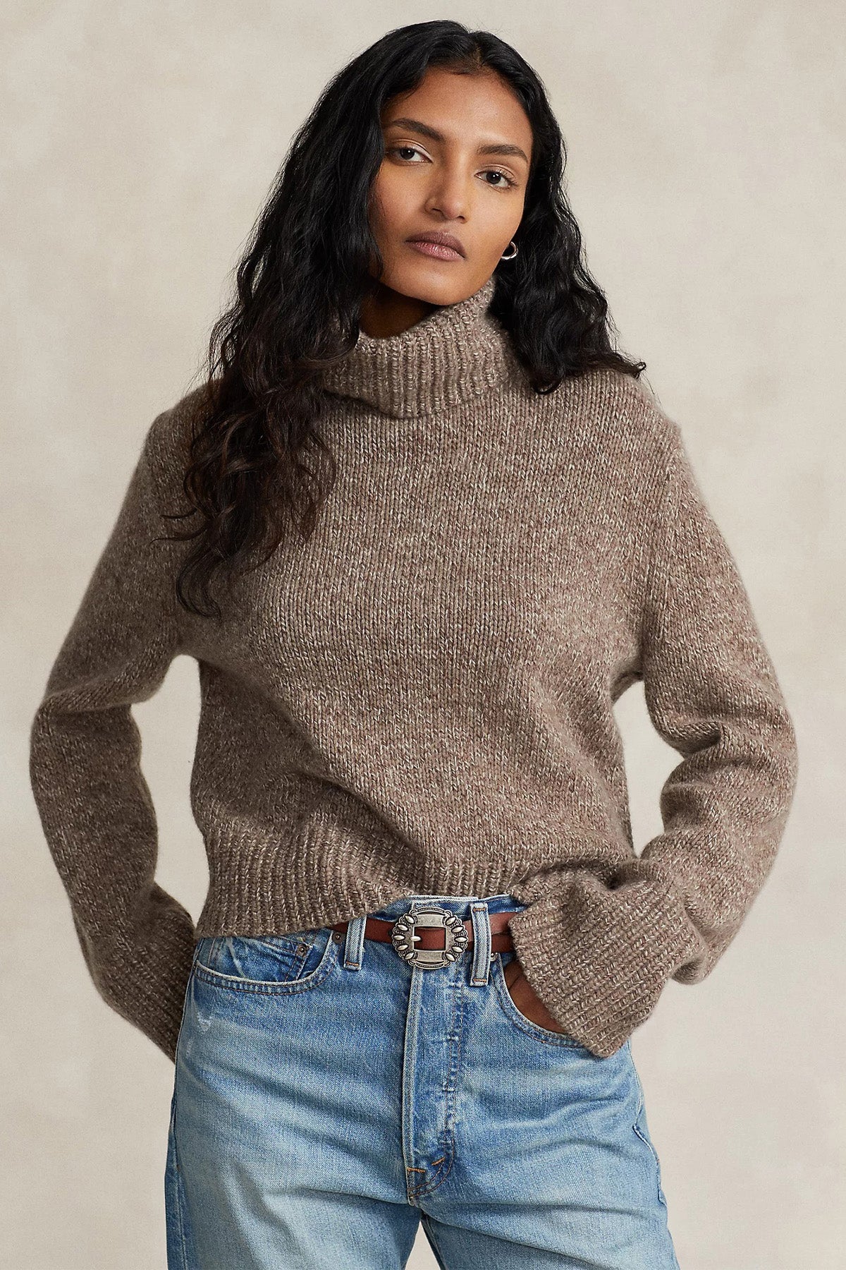 Polo Ralph Lauren Boxy Fit Balıkçı Yaka Kaşmirli Yün Örgü Triko-Libas Trendy Fashion Store