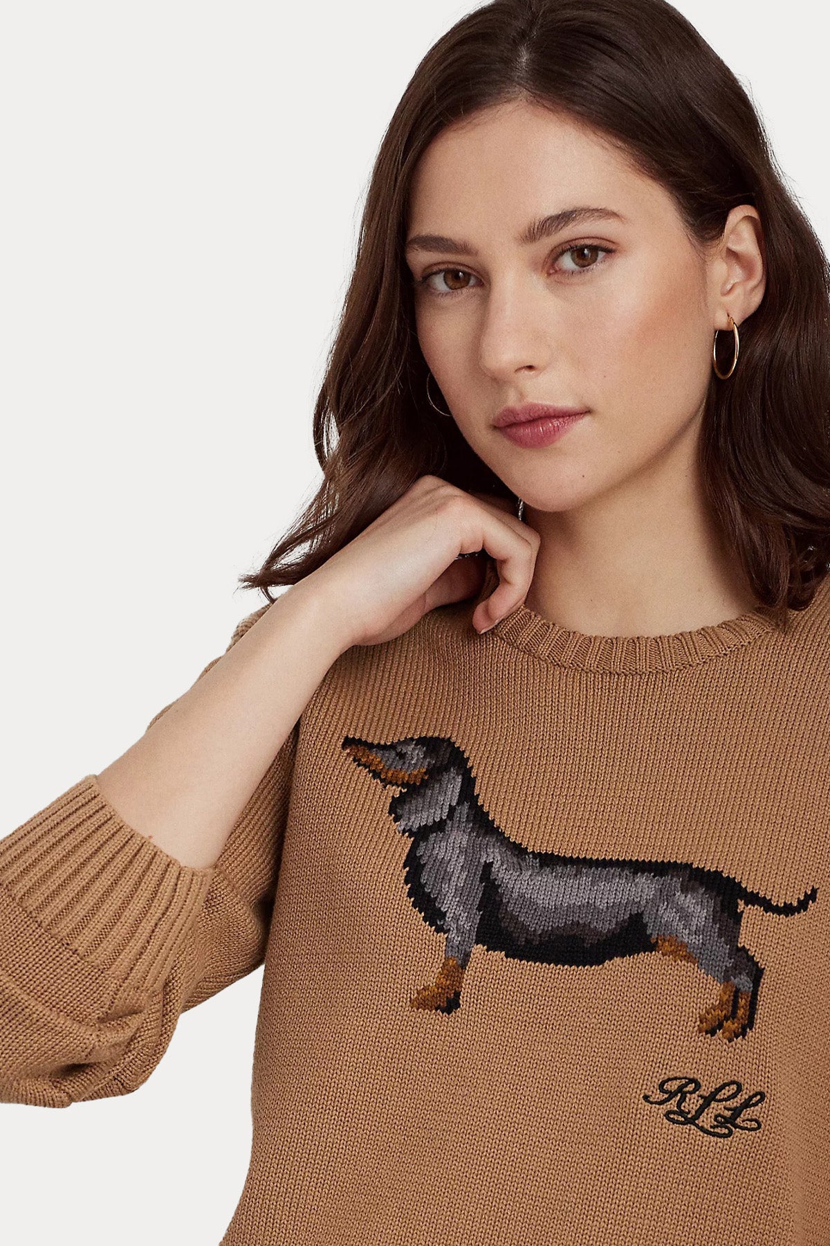 Polo Ralph Lauren Köpek Temalı Örgü Triko-Libas Trendy Fashion Store