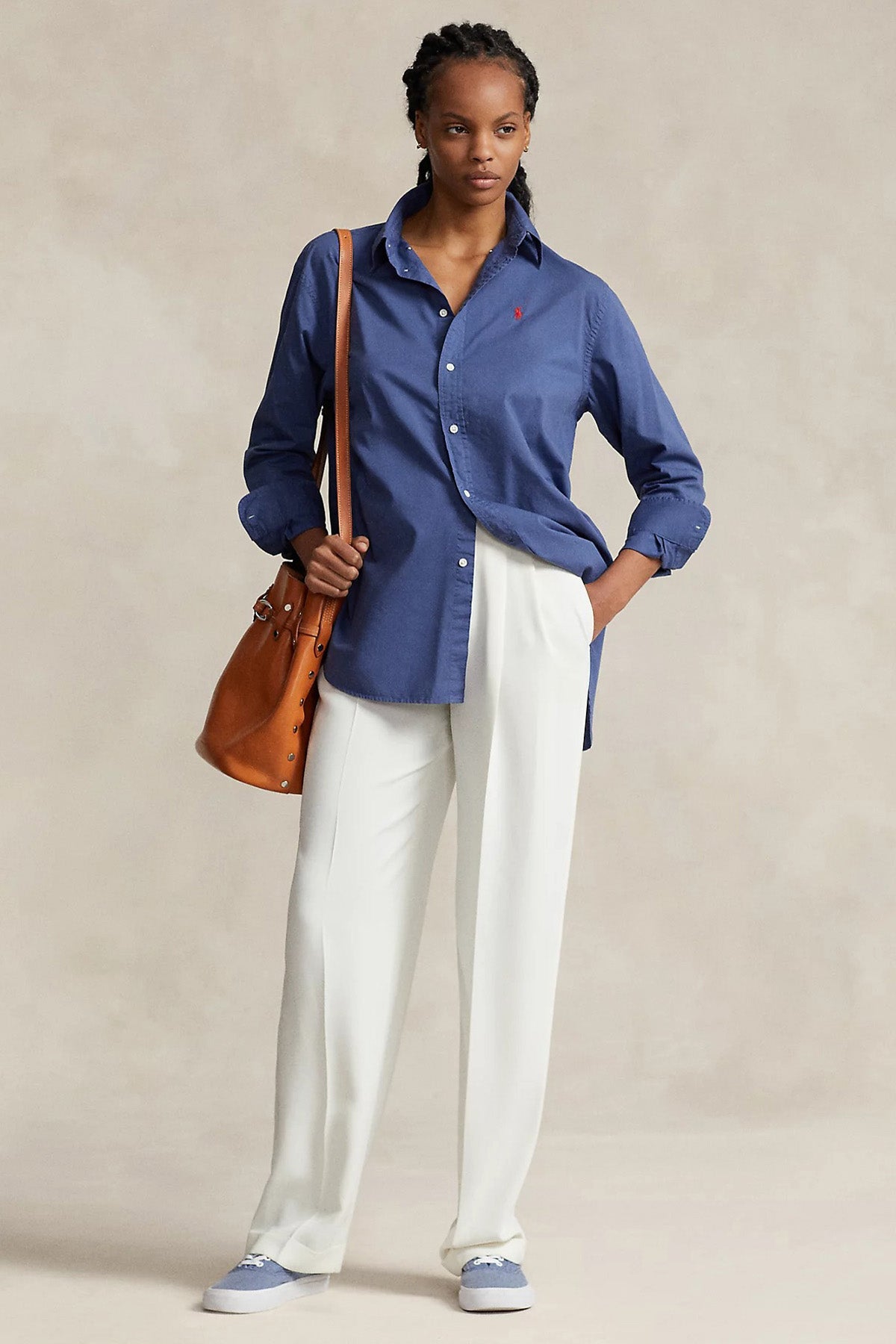 Polo Ralph Lauren Logolu Geniş Kesim Gömlek-Libas Trendy Fashion Store