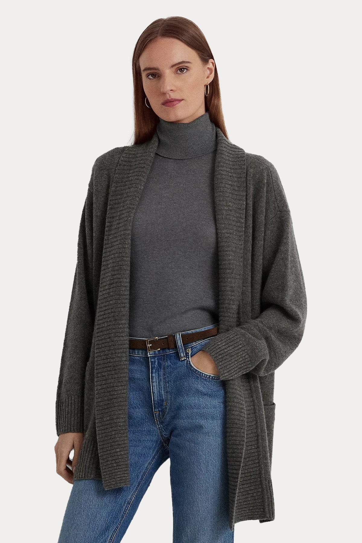 Polo Ralph Lauren Şal Yaka Kaşmir Triko Ceket-Libas Trendy Fashion Store