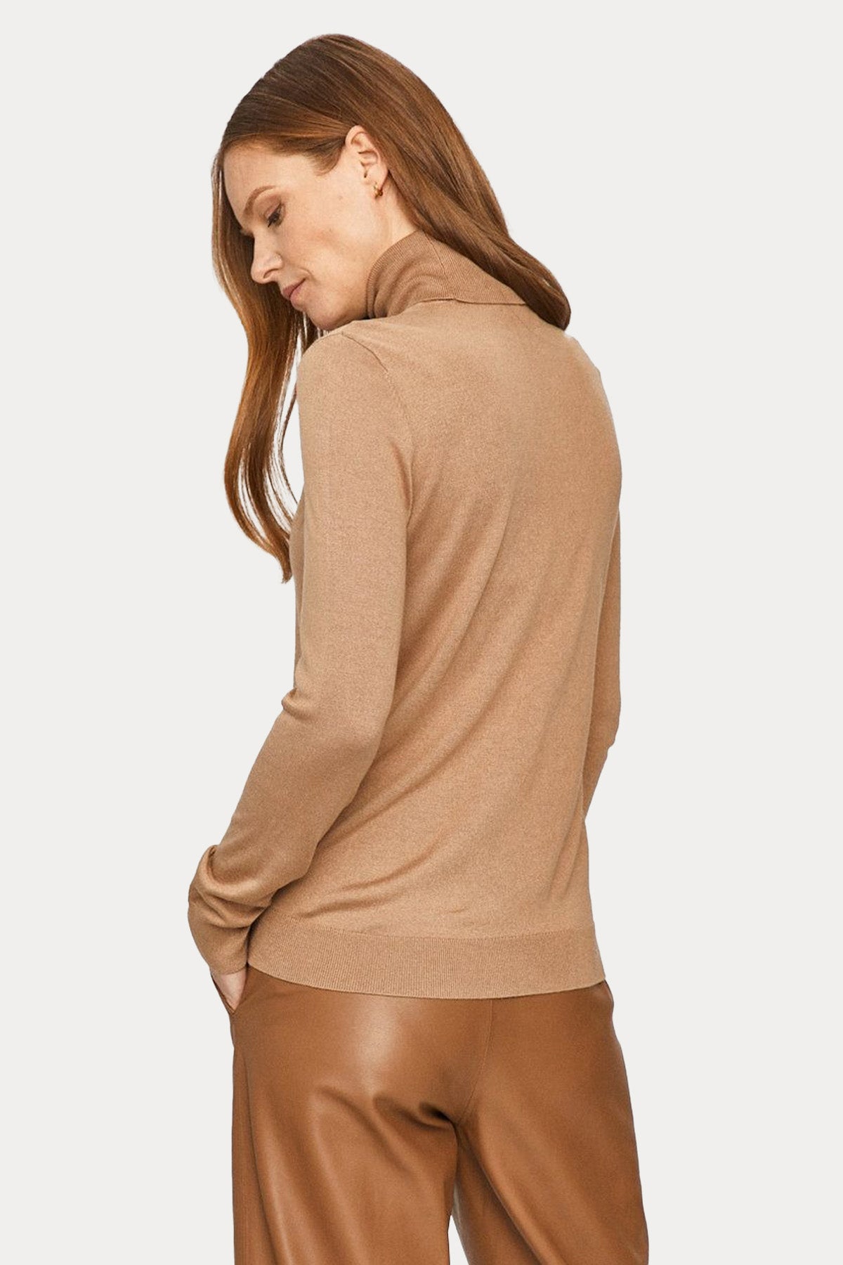 Polo Ralph Lauren Balıkçı Yaka İpekli İnce Örgü Triko-Libas Trendy Fashion Store