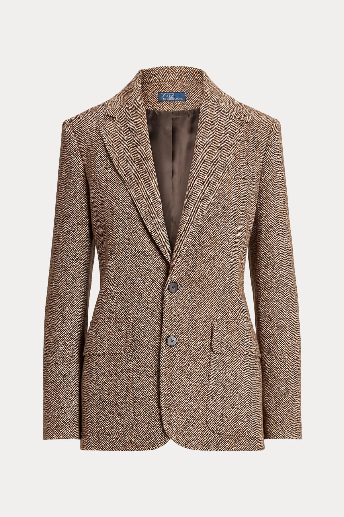 Polo Ralph Lauren Balıksırtı Desenli İpekli Keten Blazer Ceket-Libas Trendy Fashion Store