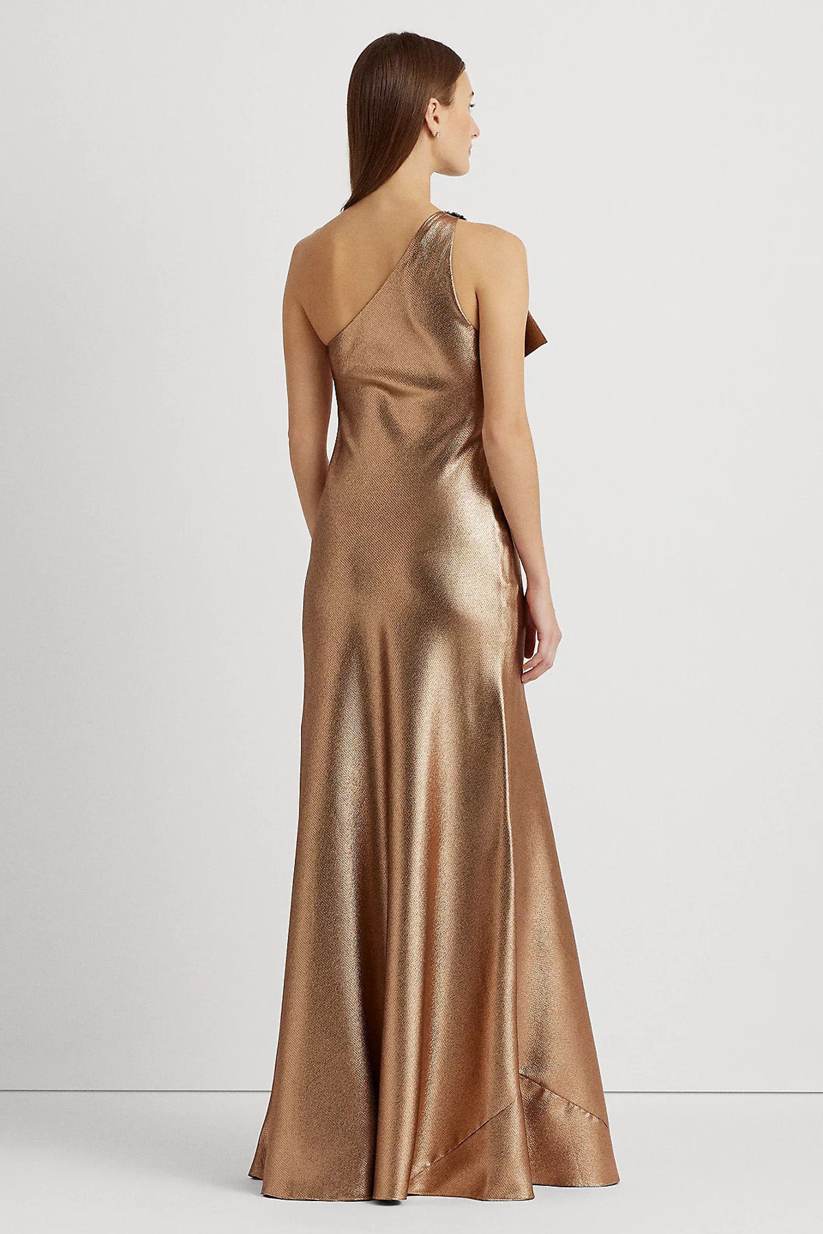 Polo Ralph Lauren Tek Omuzlu Maxi Abiye Elbise-Libas Trendy Fashion Store